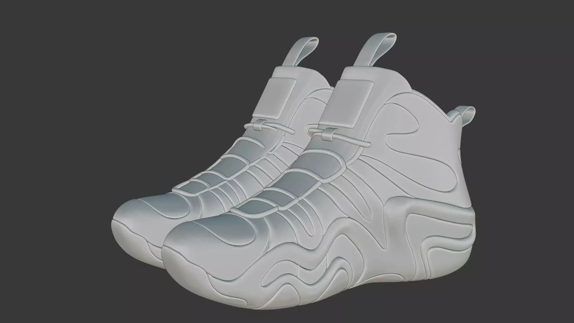 Futuristic Adidas Concept Sneakers 3D model_113