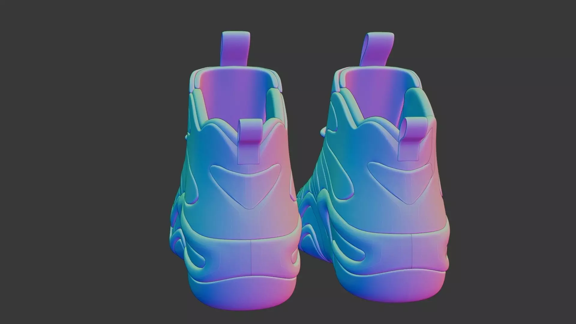 Futuristic Adidas Concept Sneakers 3D model_40