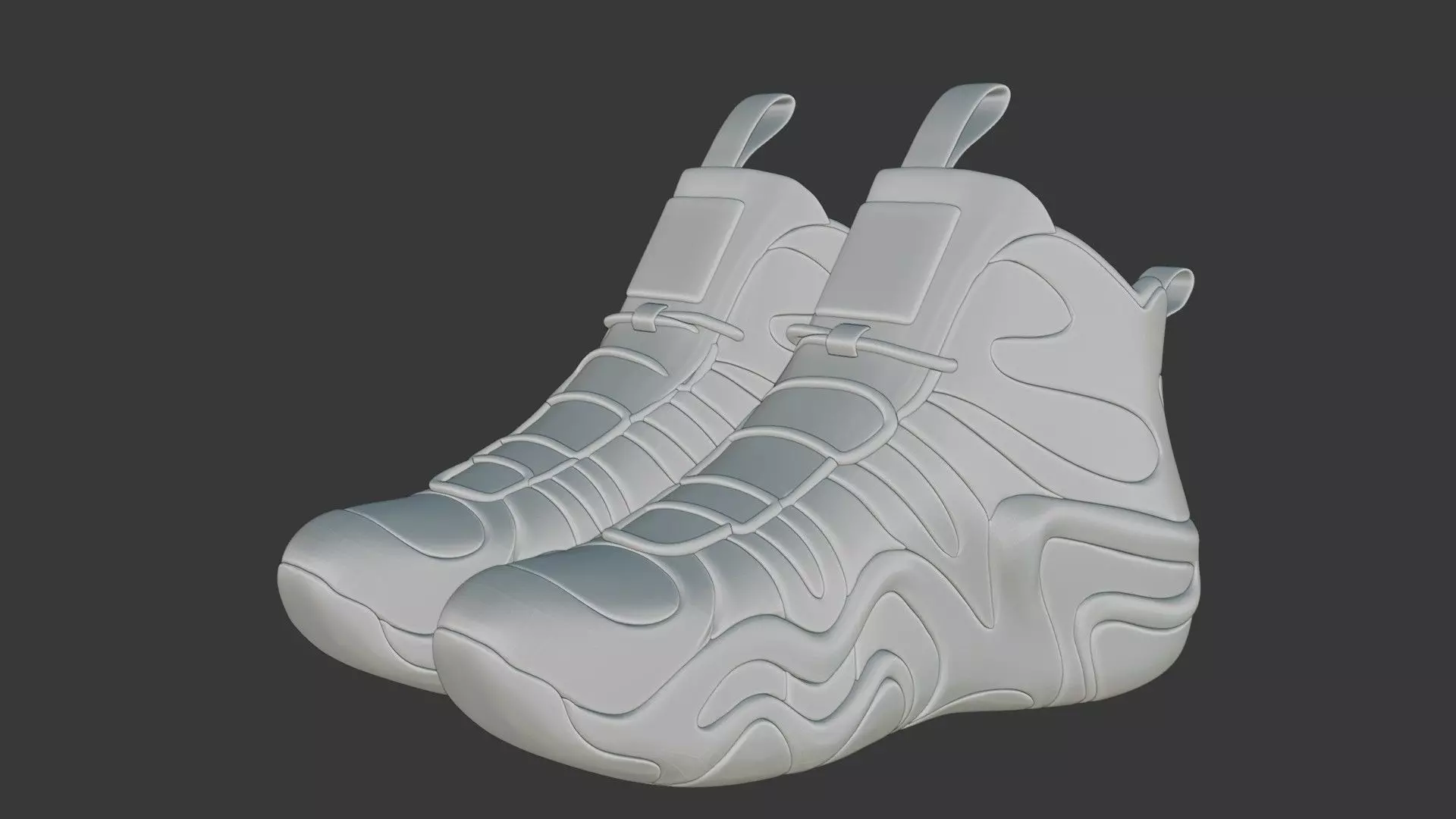 Futuristic Adidas Concept Sneakers 3D model_111