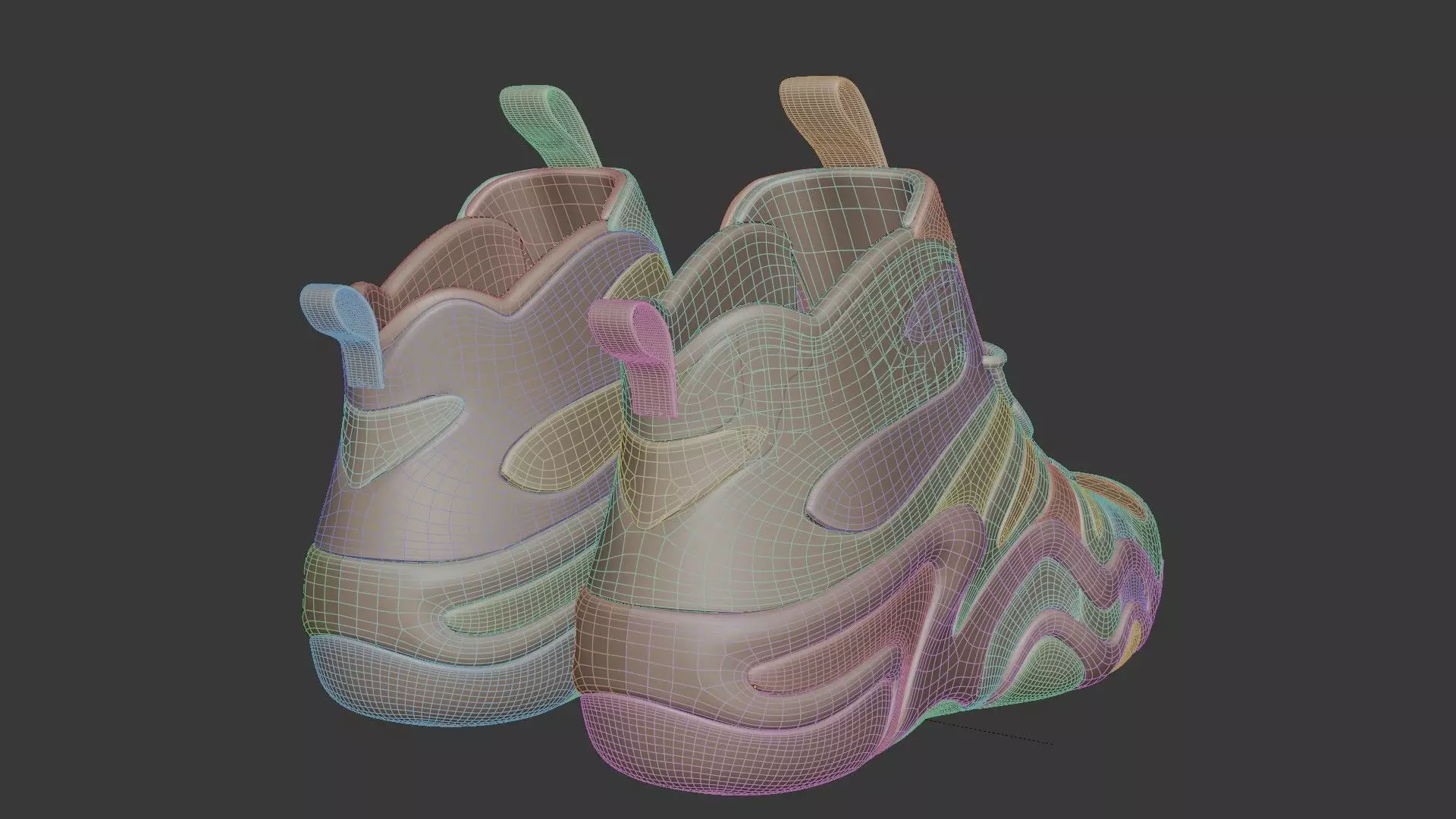 Futuristic Adidas Concept Sneakers 3D model_53