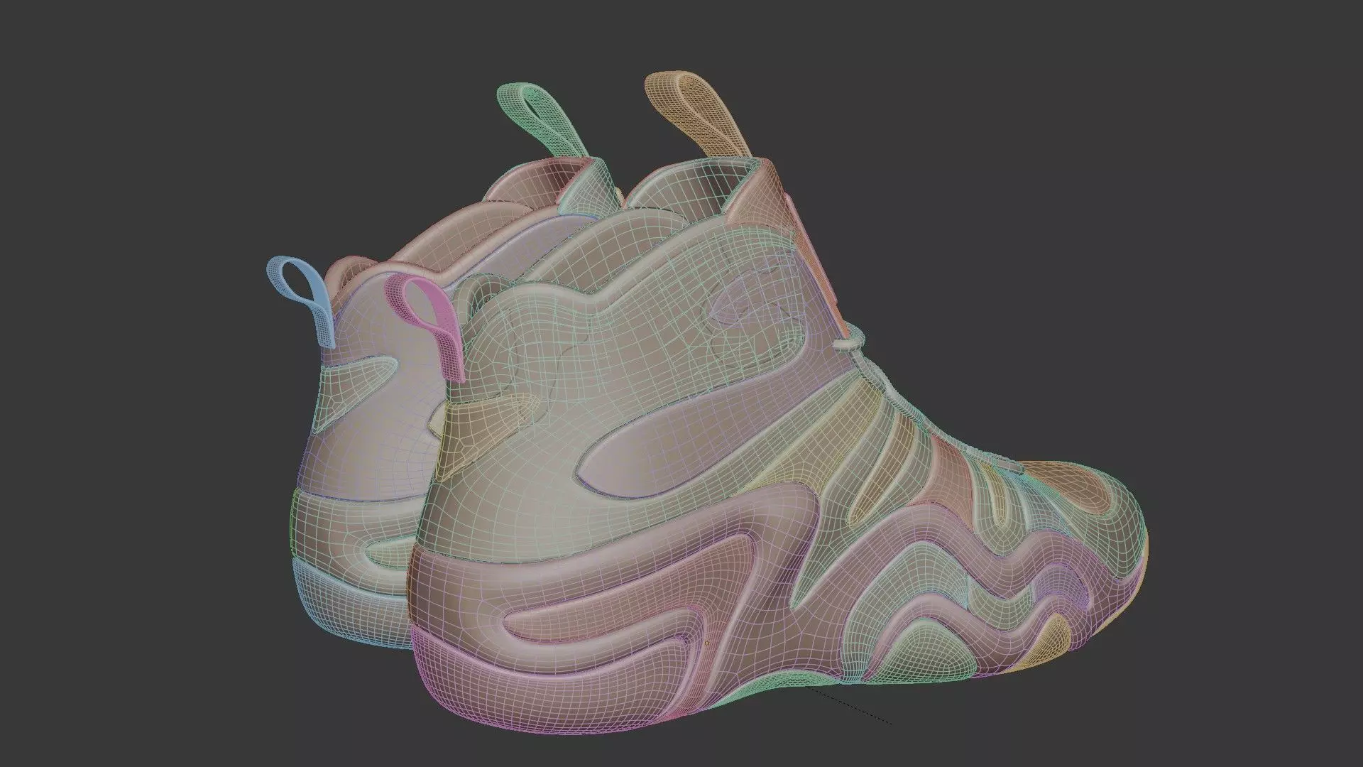 Futuristic Adidas Concept Sneakers 3D model_59