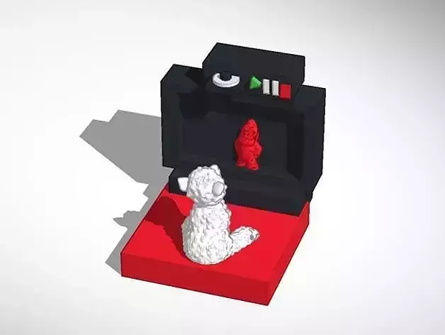 Sheepy watching tv Free 3D print model