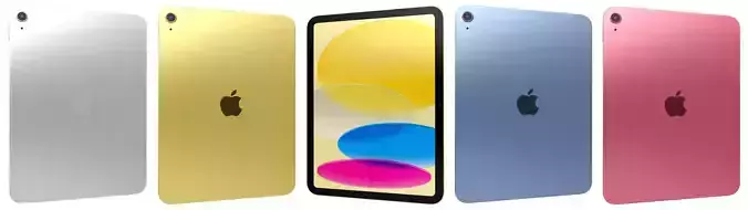 Apple iPad 2025 All Colors High Poly