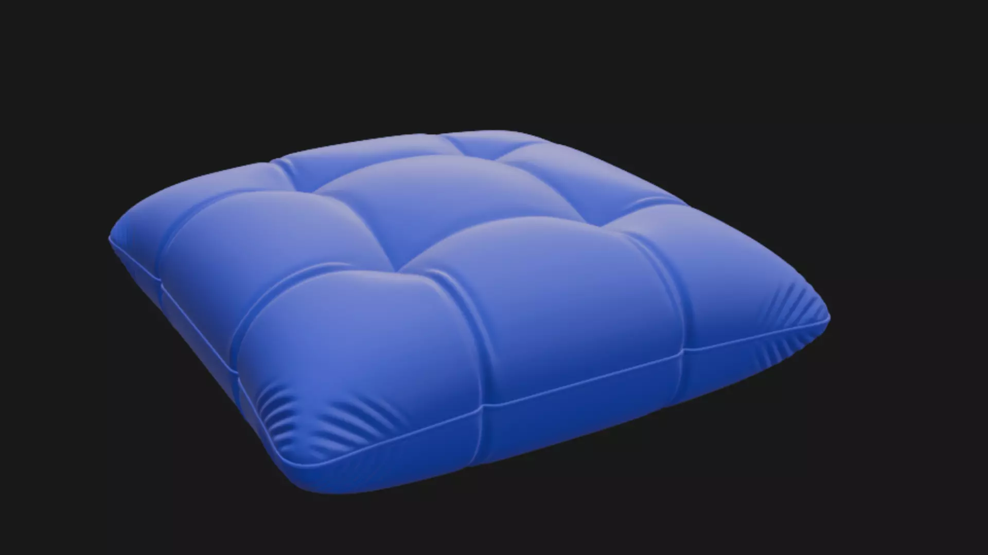 Tufted cushion 3d model 3D model_3