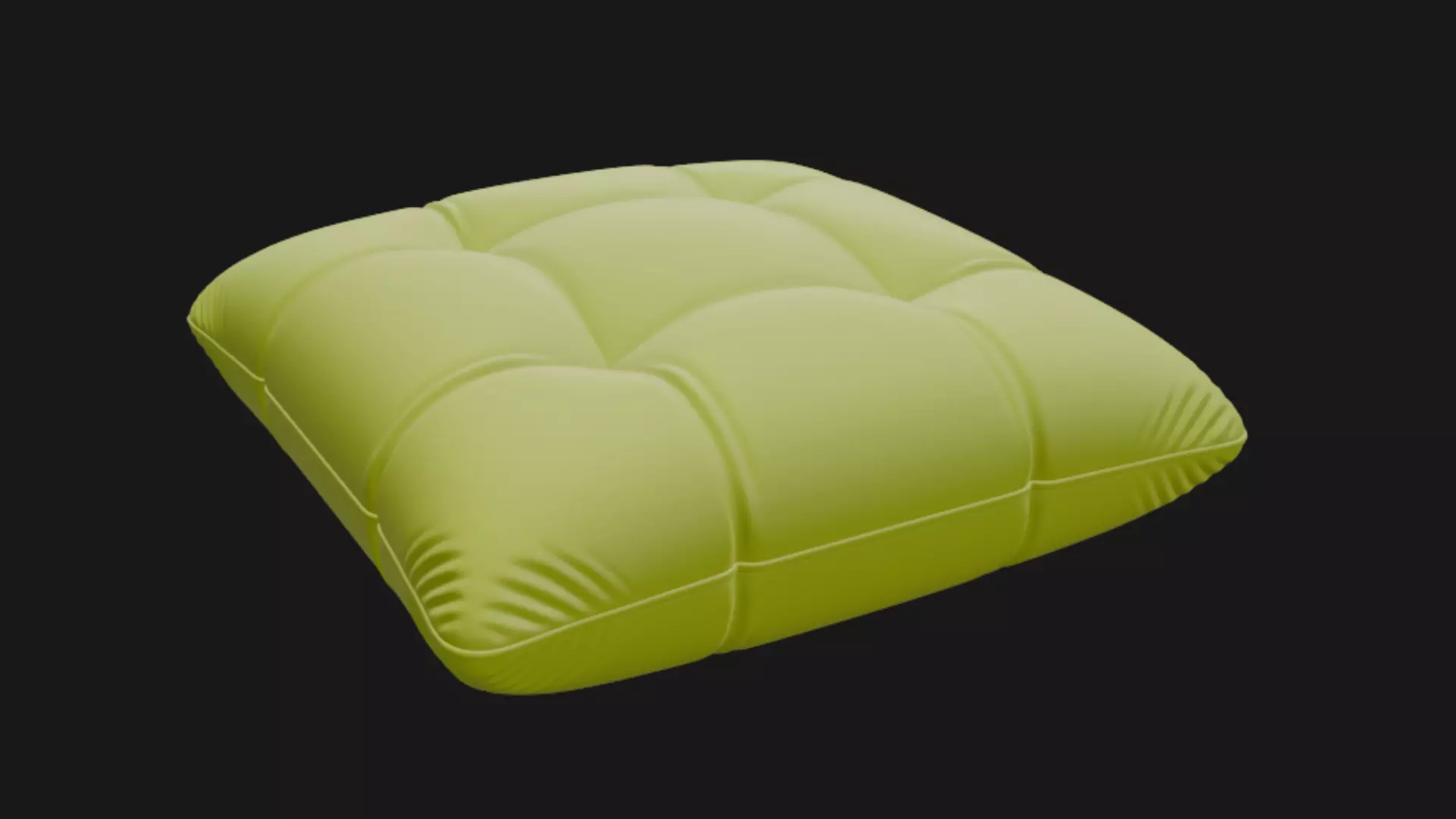Tufted cushion 3d model 3D model_4