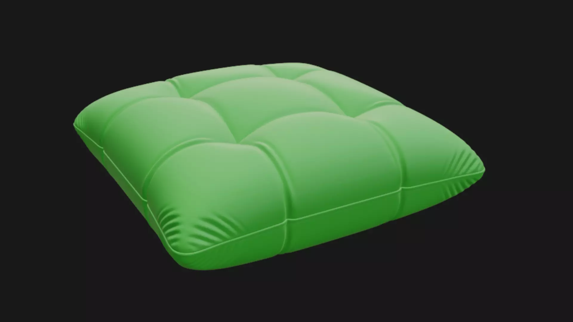 Tufted cushion 3d model 3D model_5