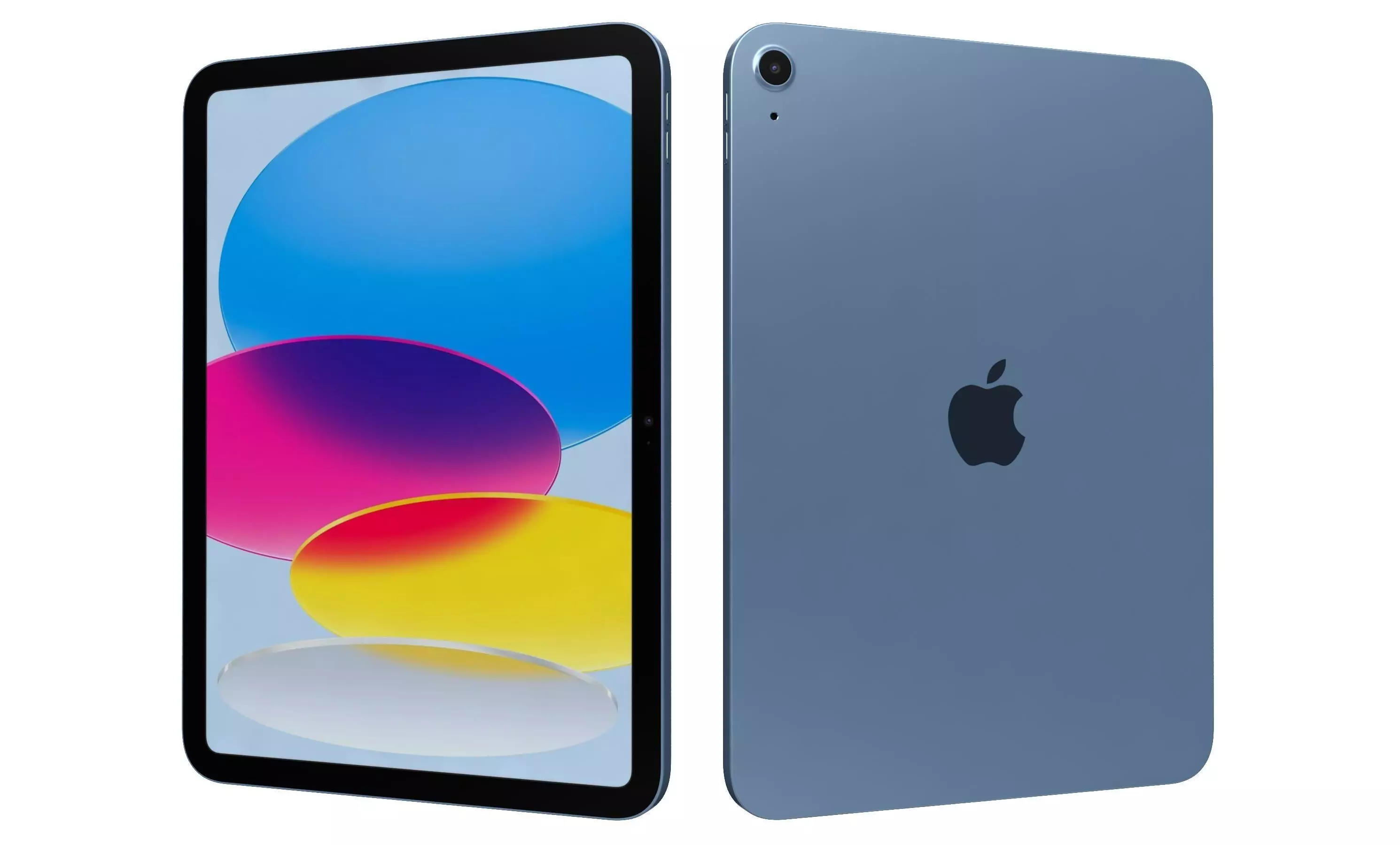 Apple iPad 2025 Blue High Poly 3D model_17