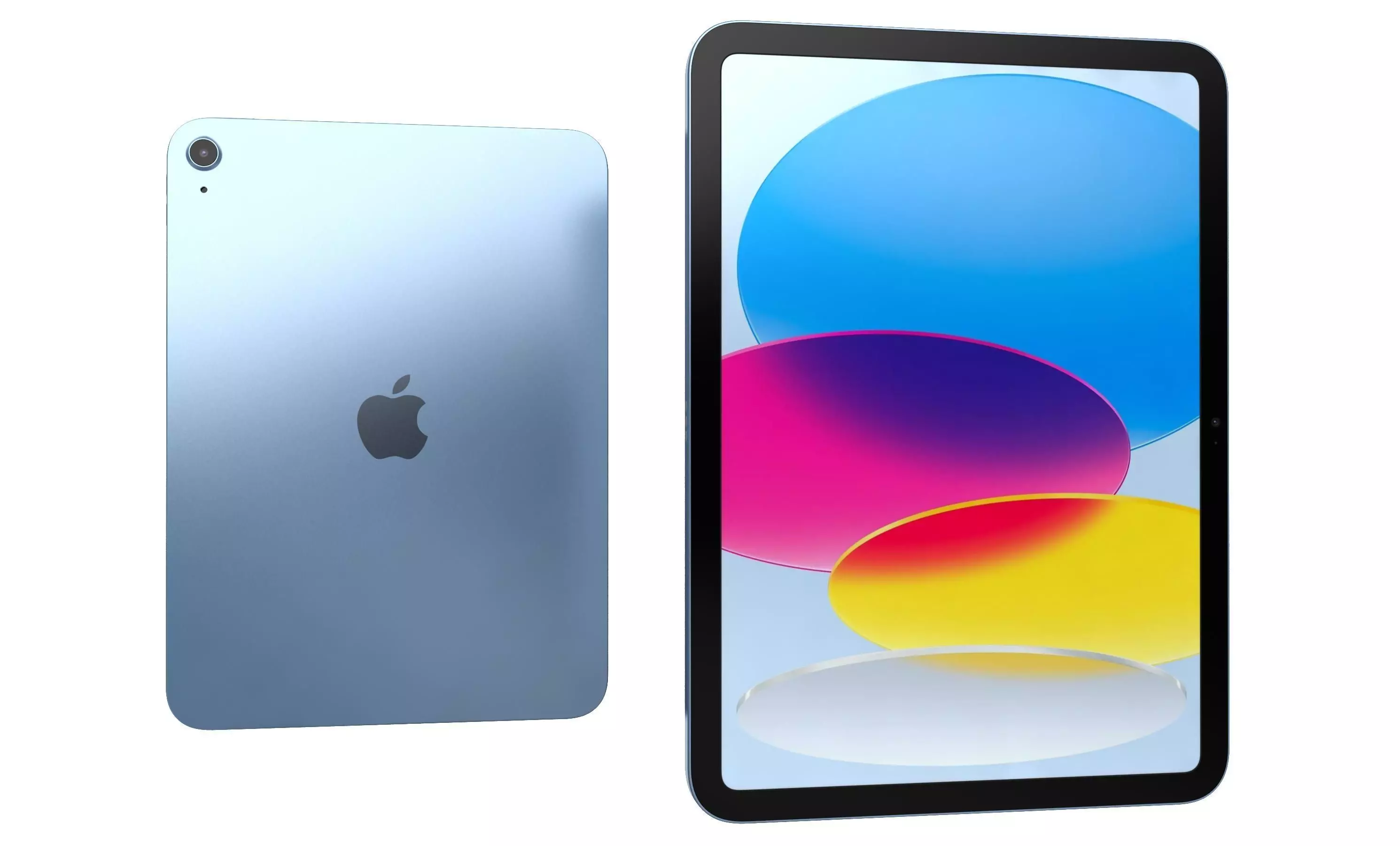 Apple iPad 2025 Blue High Poly 3D model_3