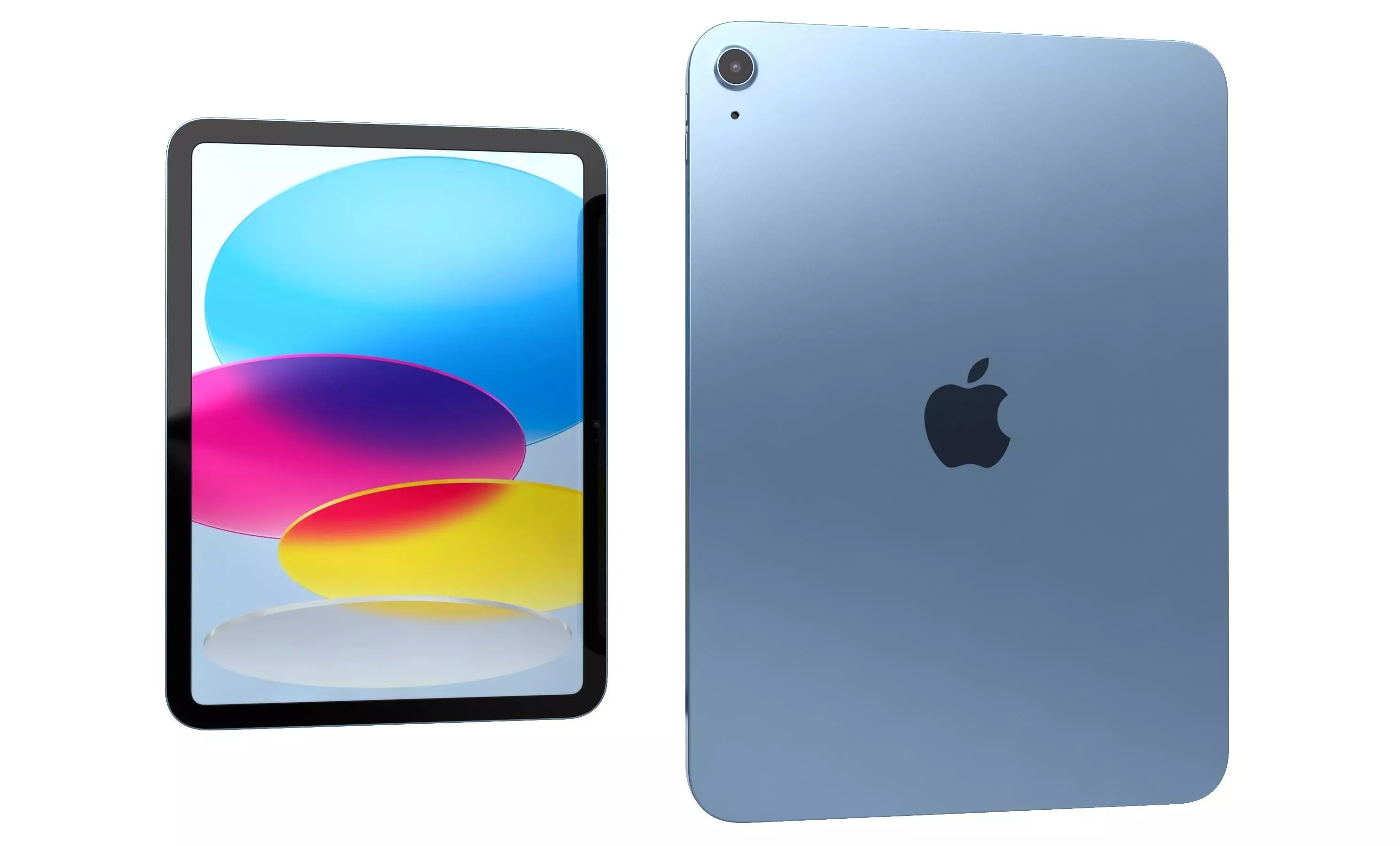 Apple iPad 2025 Blue High Poly 3D model_7