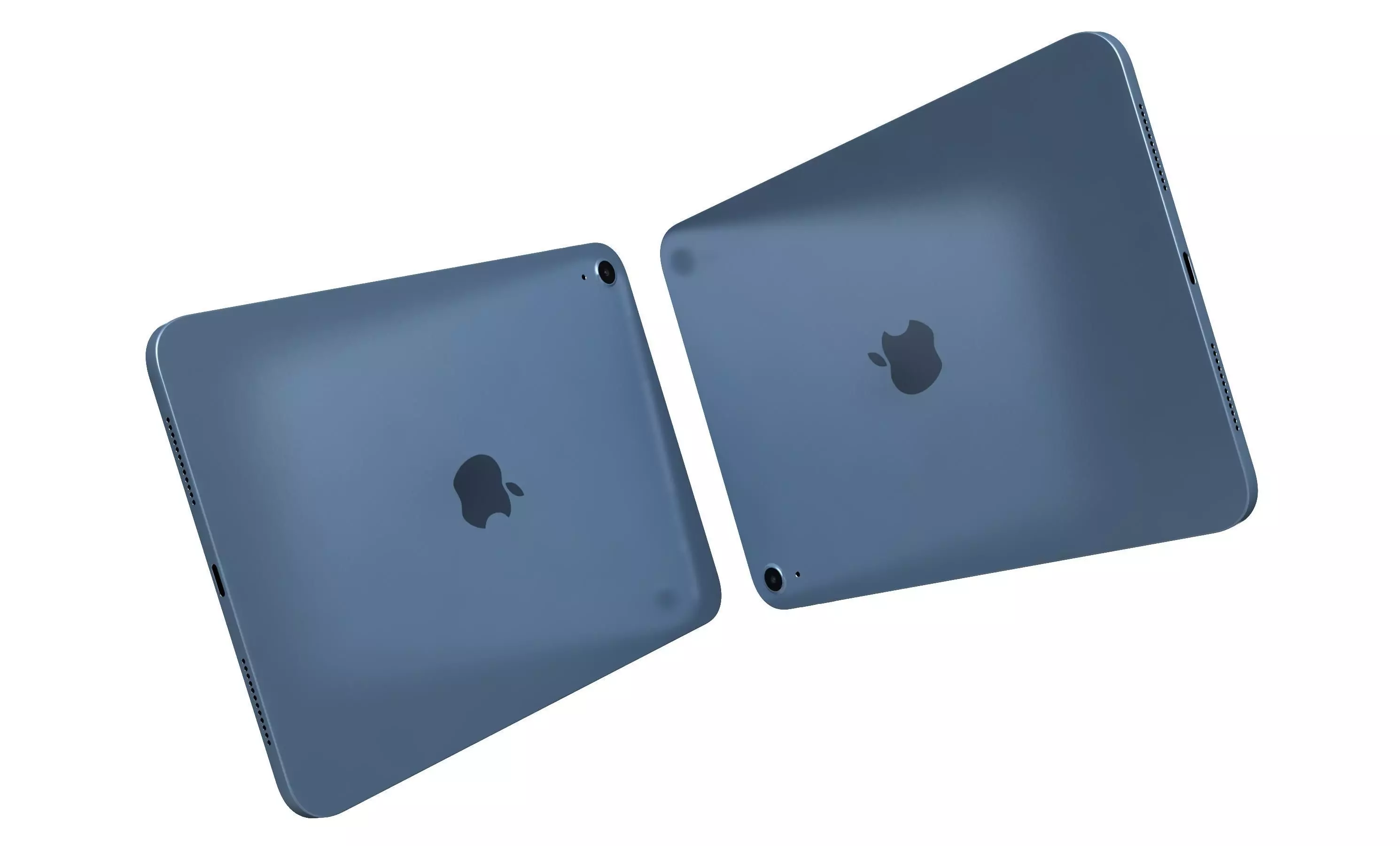 Apple iPad 2025 Blue High Poly 3D model_4
