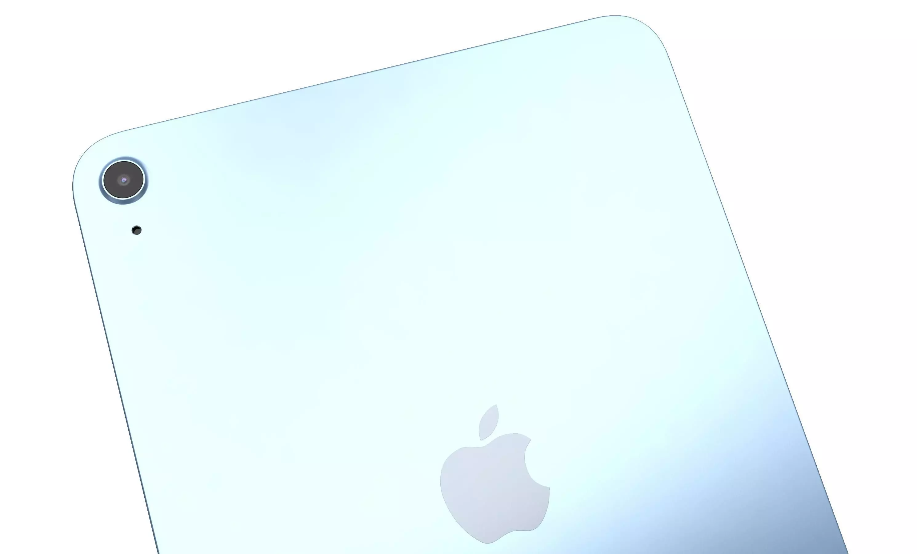 Apple iPad 2025 Blue High Poly 3D model_8