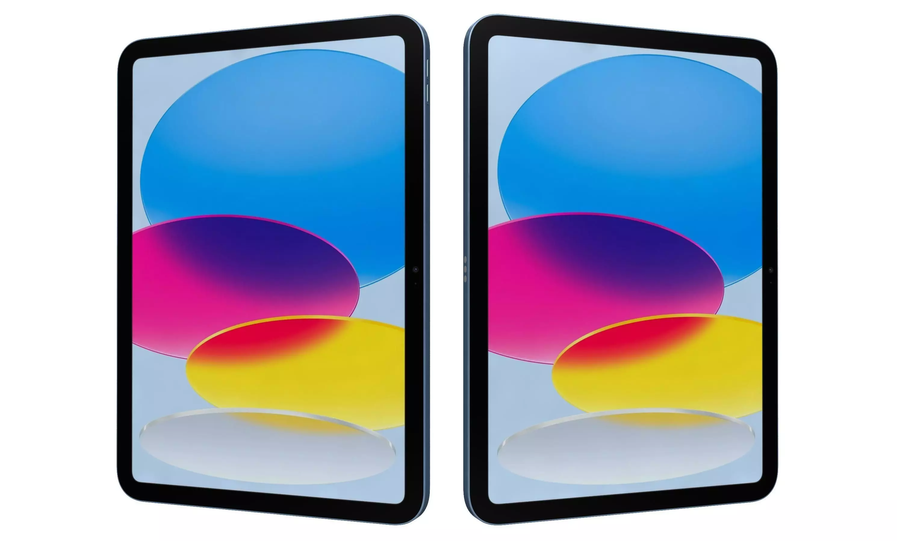 Apple iPad 2025 Blue High Poly 3D model_29