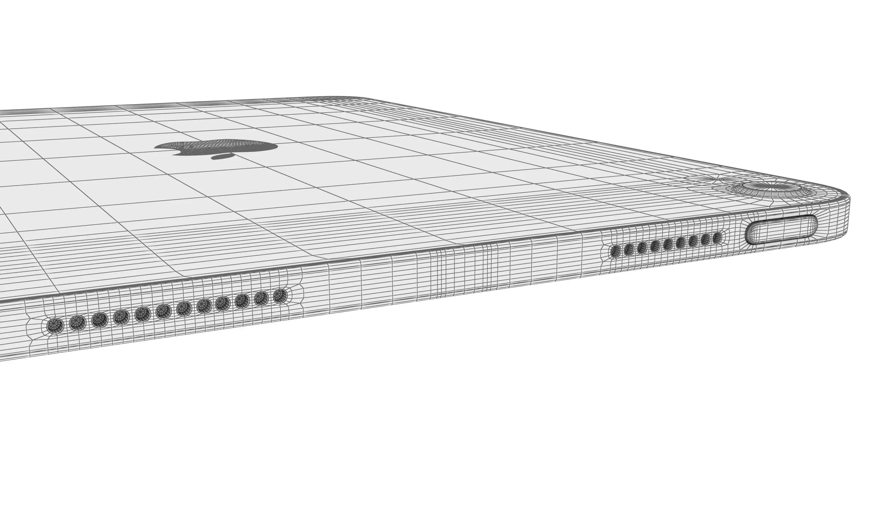 Apple iPad 2025 Blue High Poly 3D model_13