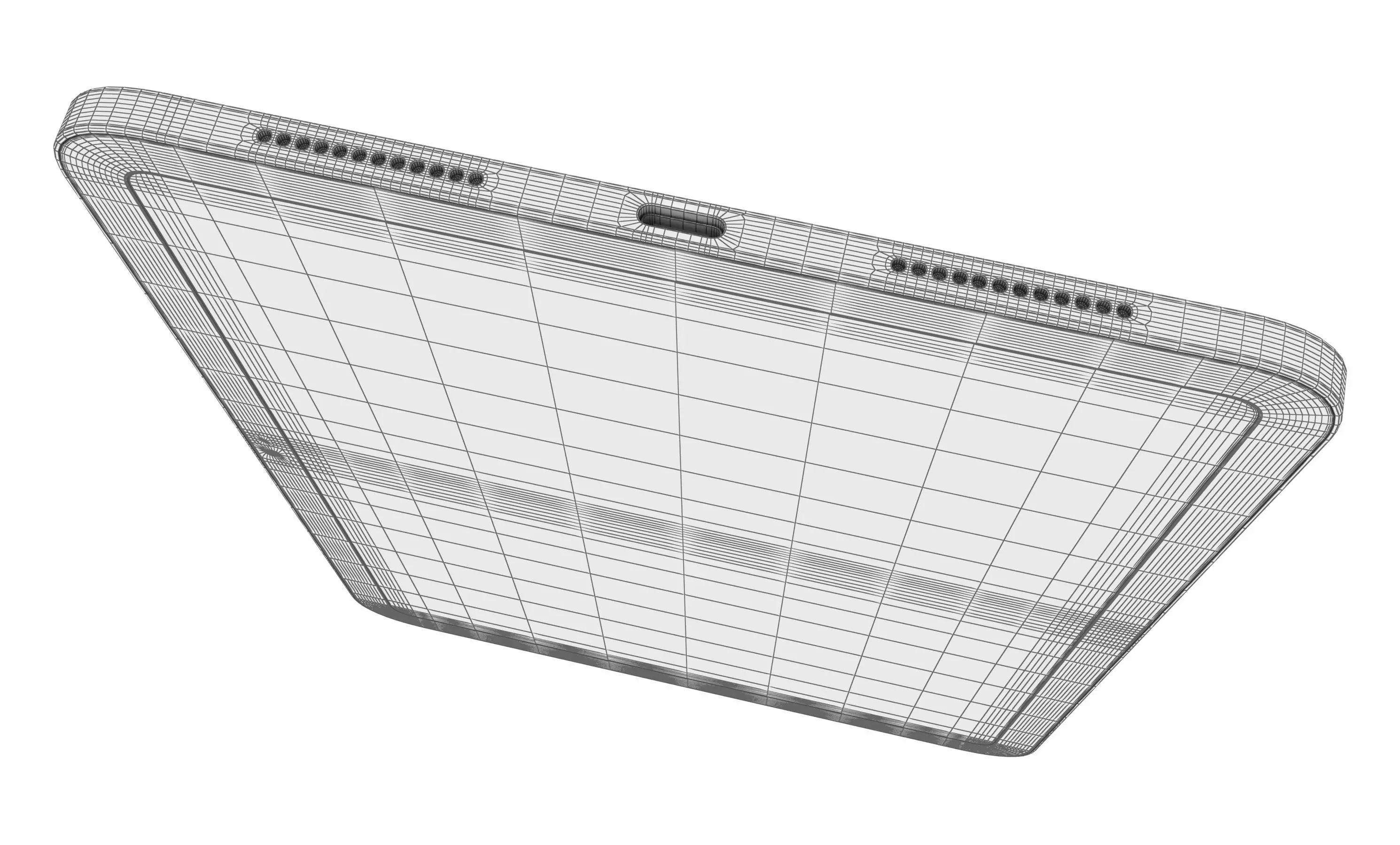 Apple iPad 2025 Blue High Poly 3D model_9