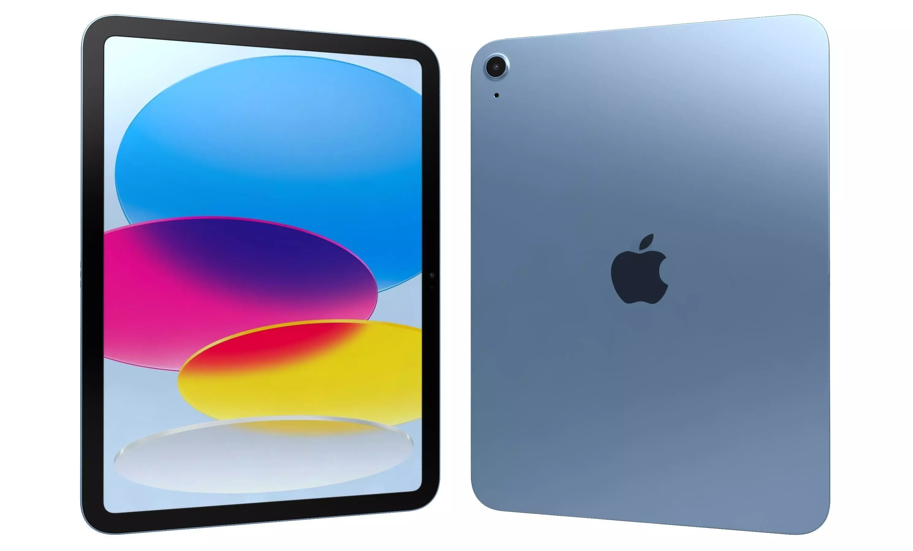 Apple iPad 2025 Blue High Poly 3D model_14