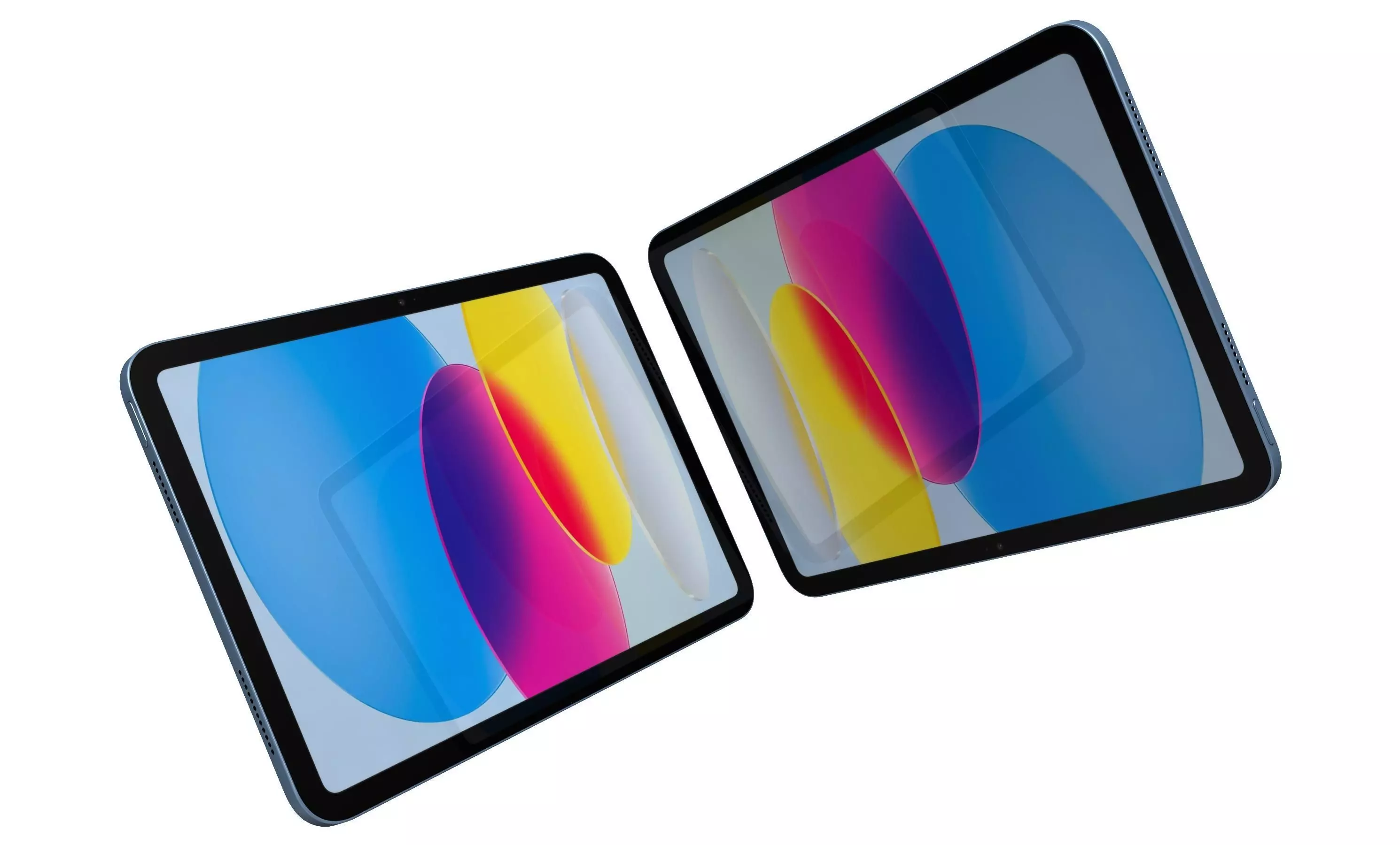 Apple iPad 2025 Blue High Poly 3D model_19