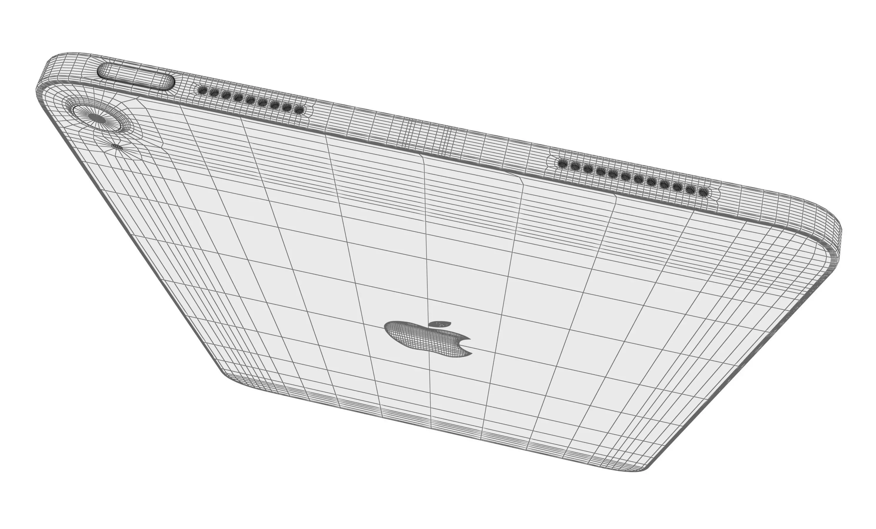 Apple iPad 2025 Blue High Poly 3D model_22