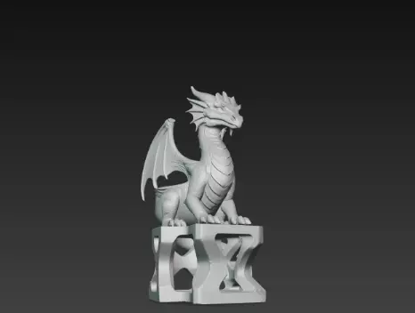 3D Flying Dragon Holder Model Mythical Design 3D print model_4