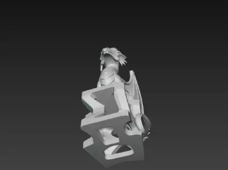 3D Flying Dragon Holder Model Mythical Design 3D print model_16