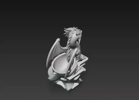 3D Flying Dragon Holder Model Mythical Design 3D print model_11
