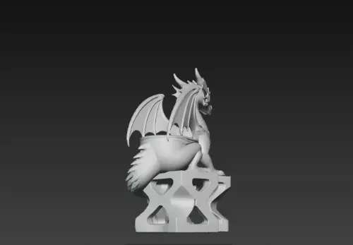 3D Flying Dragon Holder Model Mythical Design 3D print model_6