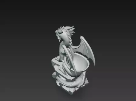 3D Flying Dragon Holder Model Mythical Design 3D print model_9