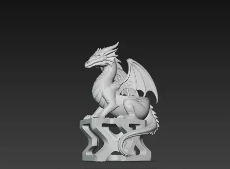 3D Flying Dragon Holder Model Mythical Design 3D print model_2