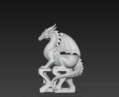 3D Flying Dragon Holder Model Mythical Design 3D print model_1
