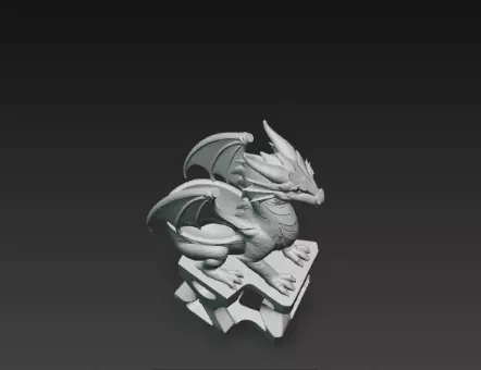 3D Flying Dragon Holder Model Mythical Design 3D print model_12