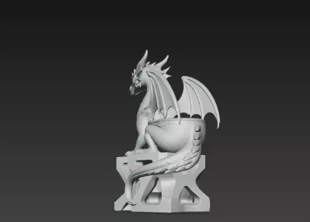 3D Flying Dragon Holder Model Mythical Design 3D print model_8