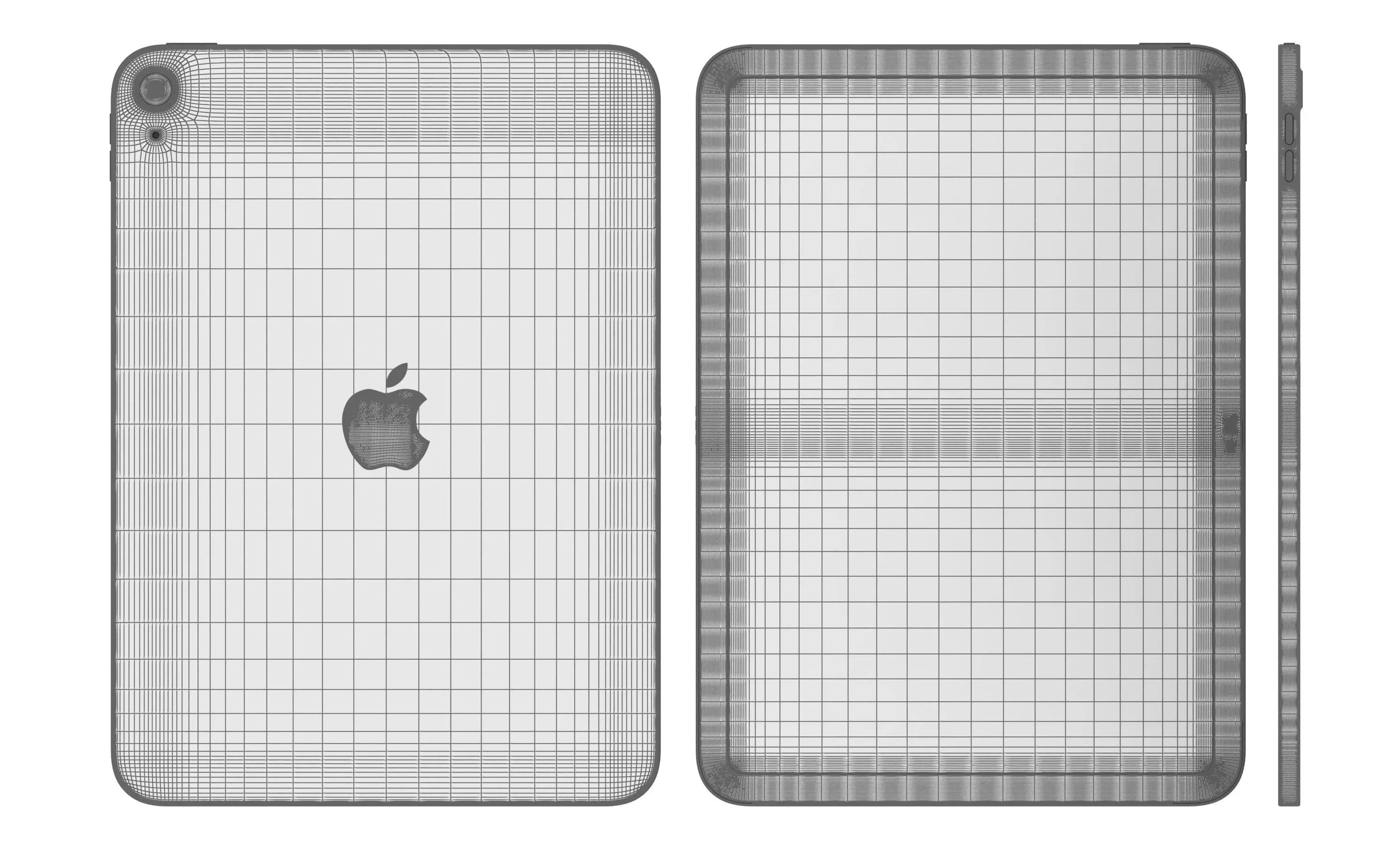 Apple iPad 2025 Pink High Poly 3D model_12