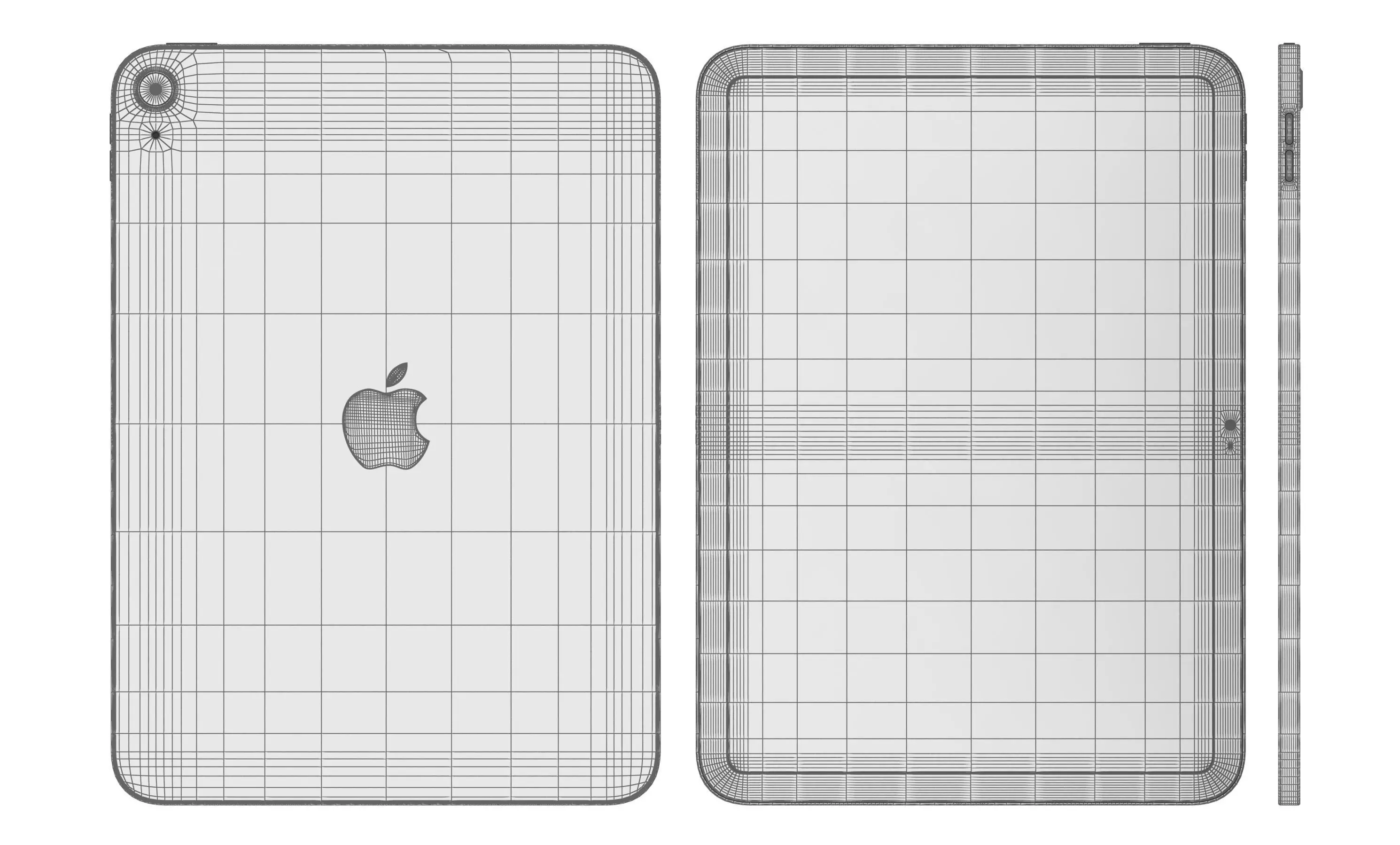 Apple iPad 2025 Pink High Poly 3D model_11