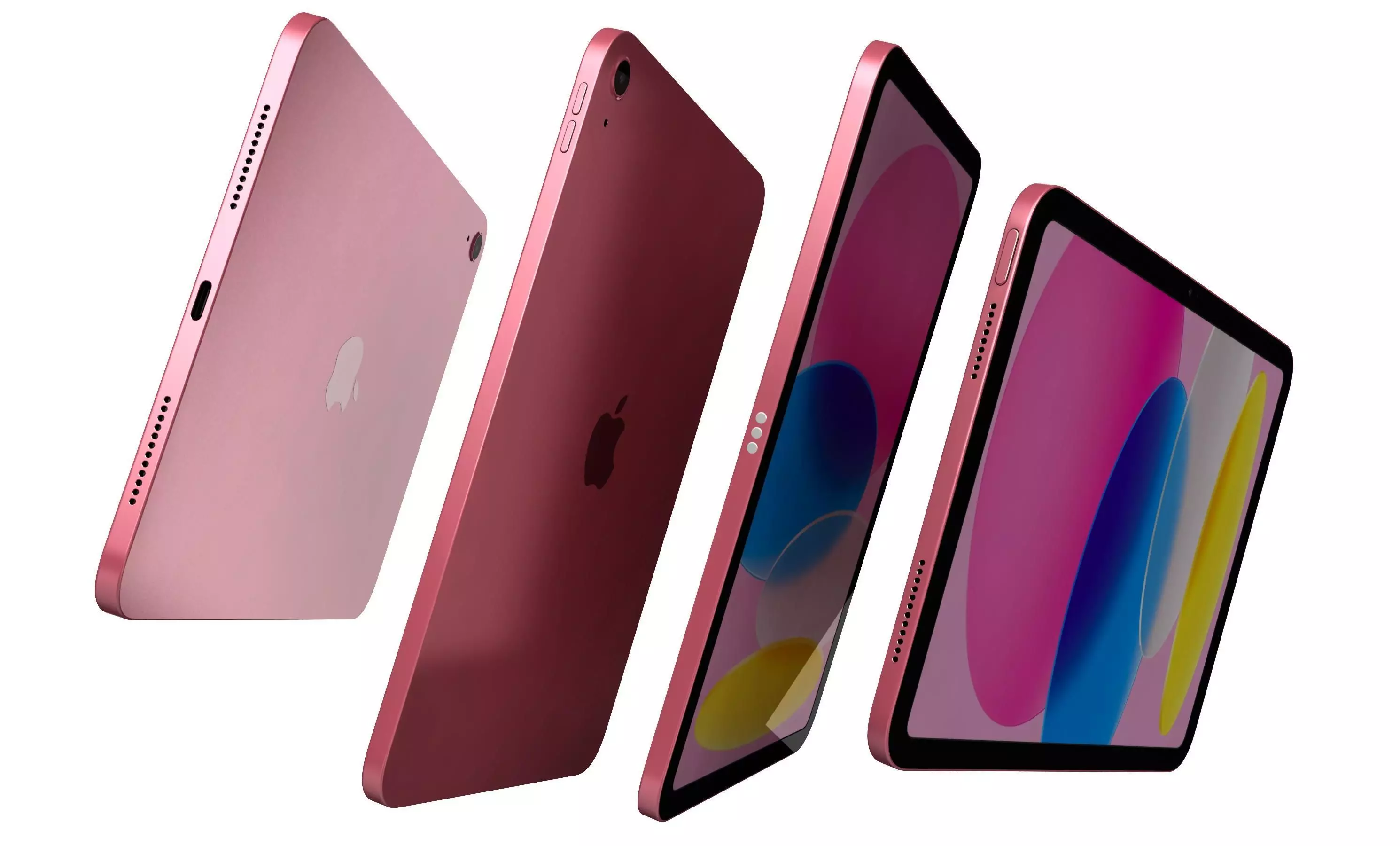 Apple iPad 2025 Pink High Poly 3D model_5