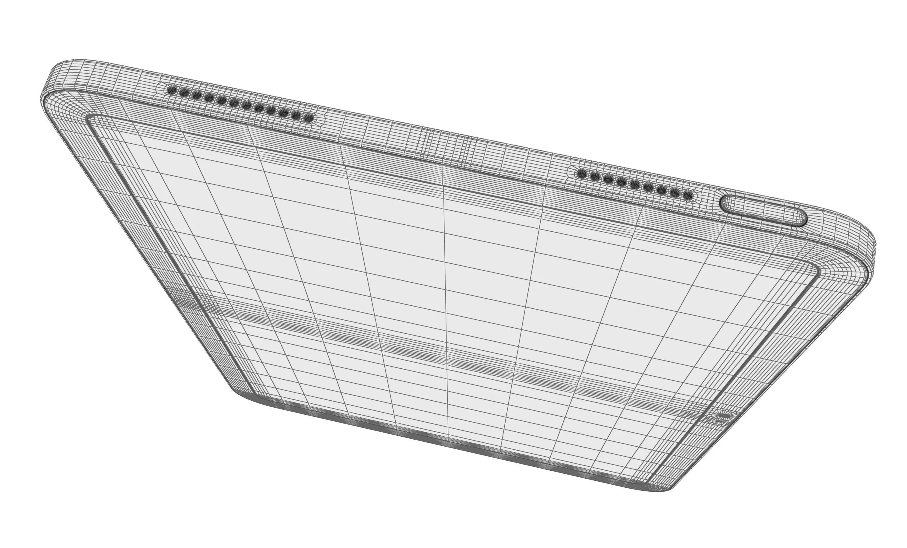 Apple iPad 2025 Yellow High Poly 3D model_13