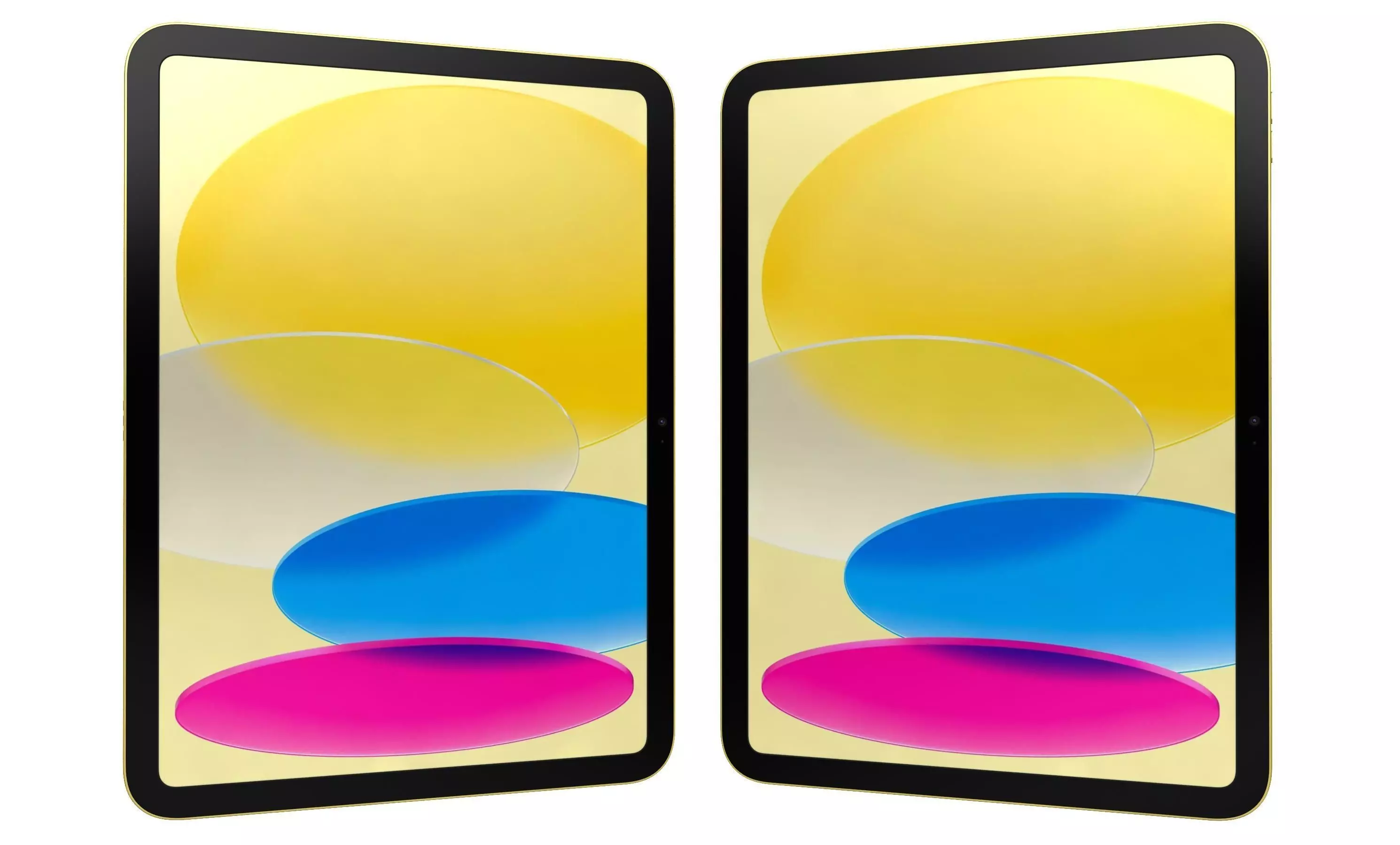 Apple iPad 2025 Yellow High Poly 3D model_10