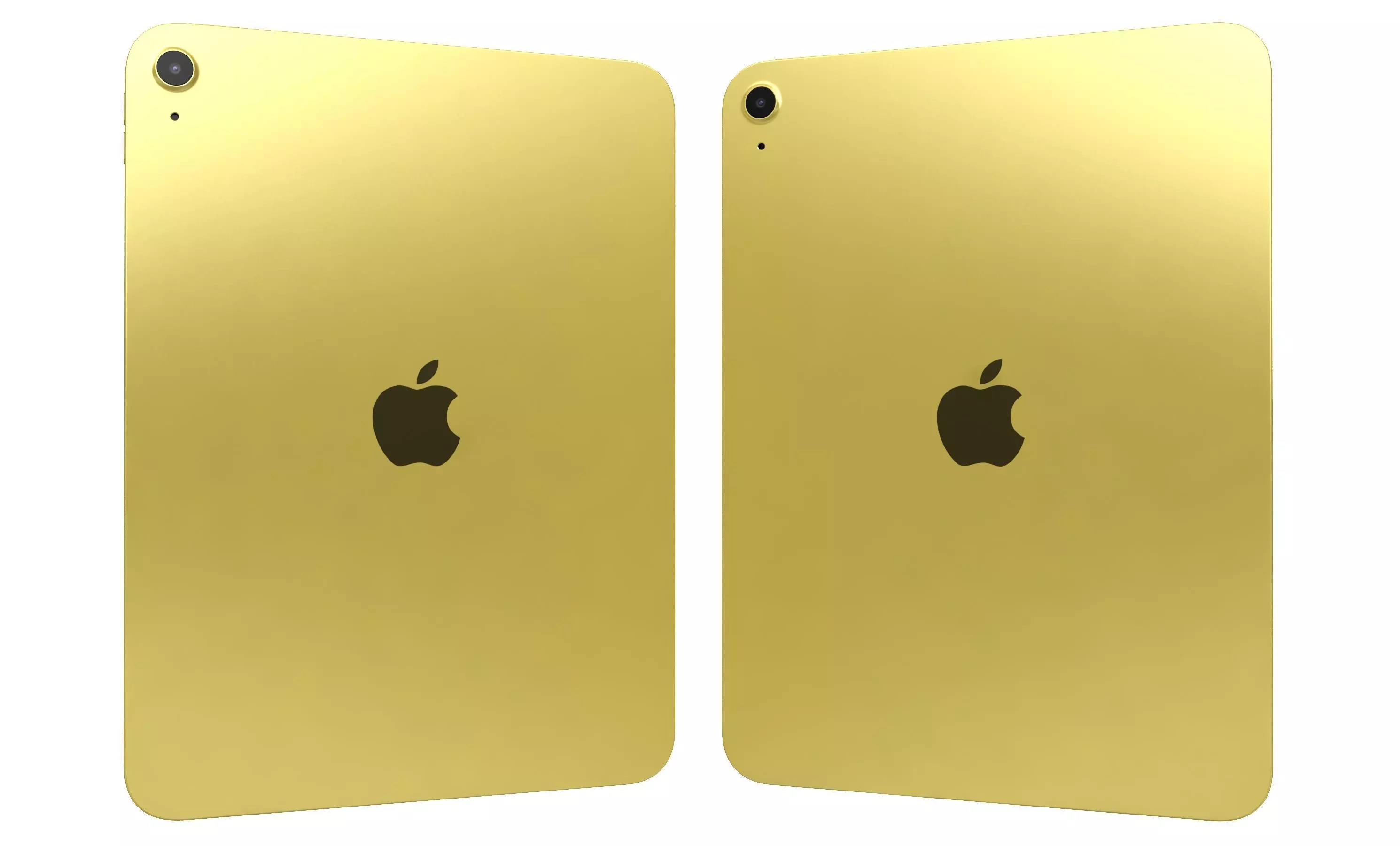 Apple iPad 2025 Yellow High Poly 3D model_24