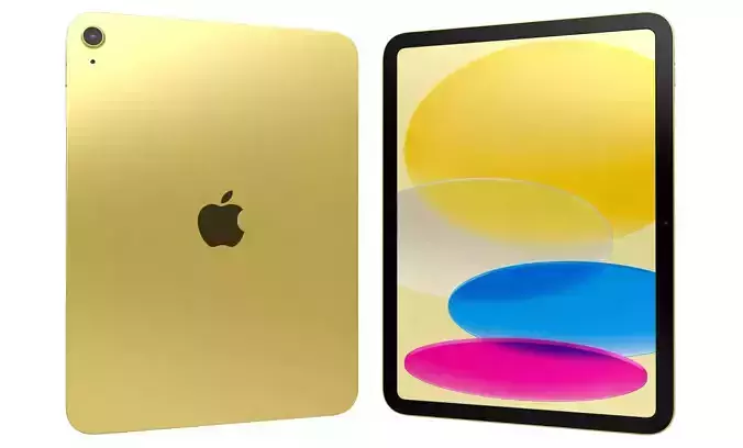 Apple iPad 2025 Yellow High Poly