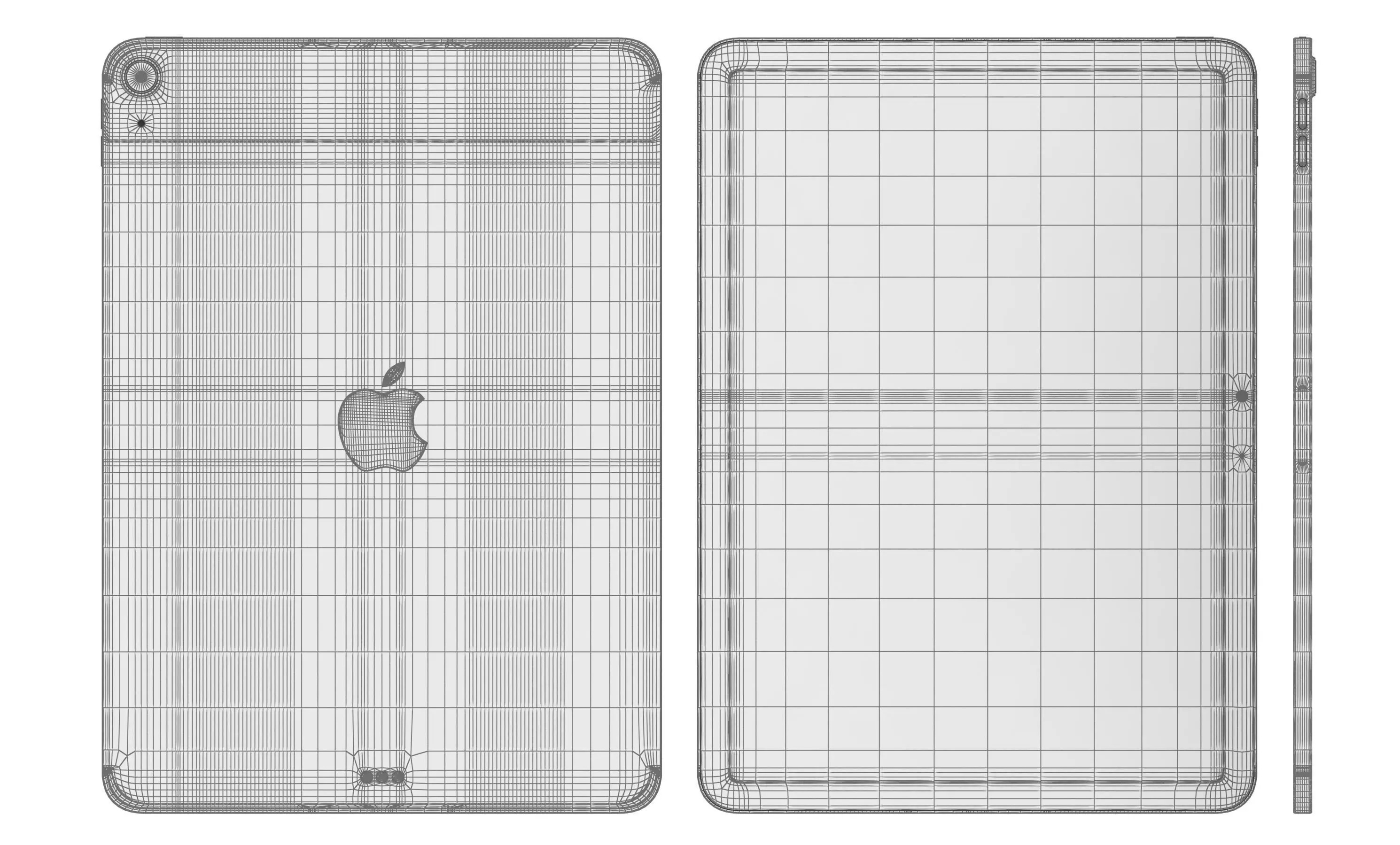 Apple iPad Air 11 2025 Purple HIGH Poly 3D model_11