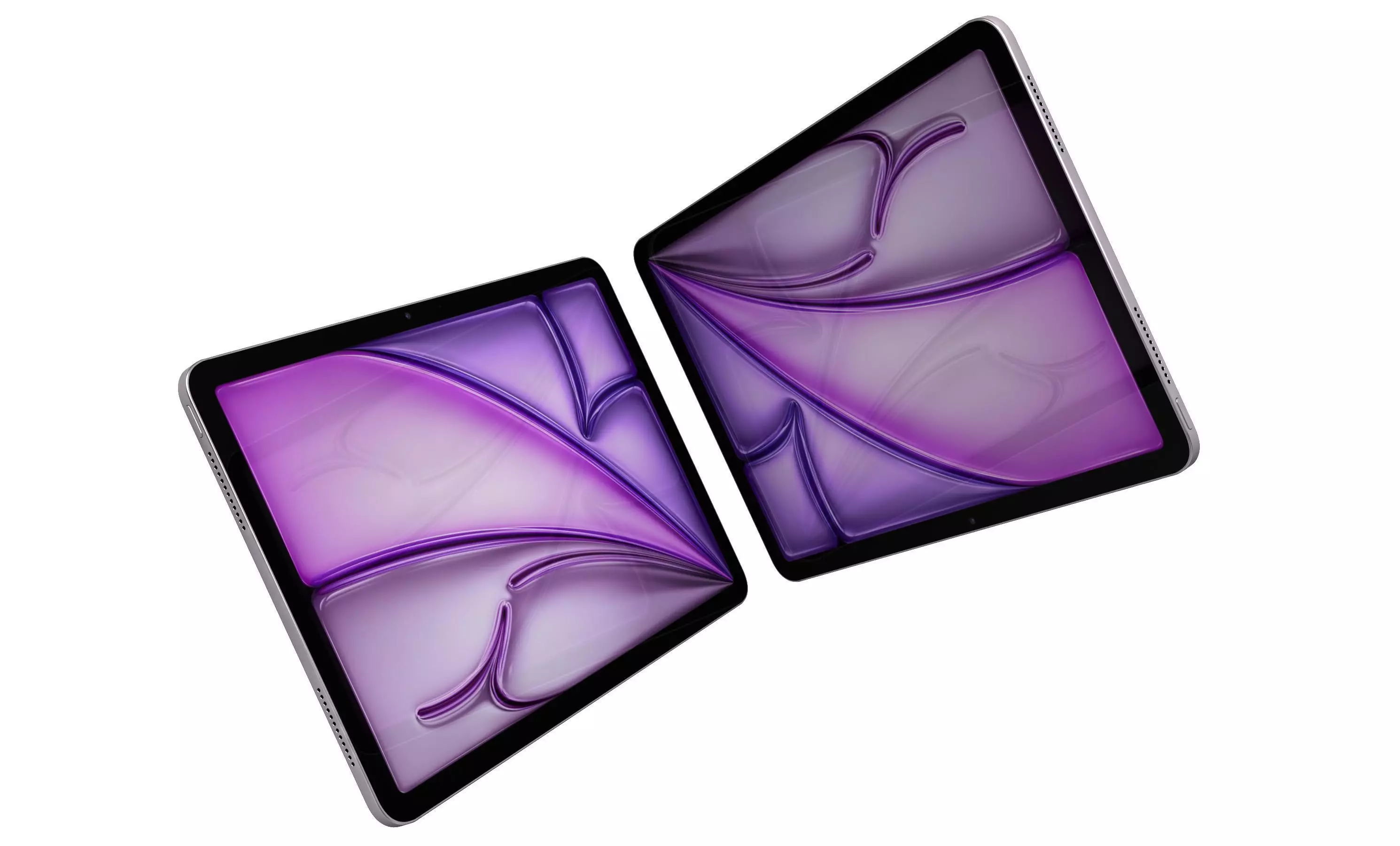 Apple iPad Air 11 2025 Purple HIGH Poly 3D model_3