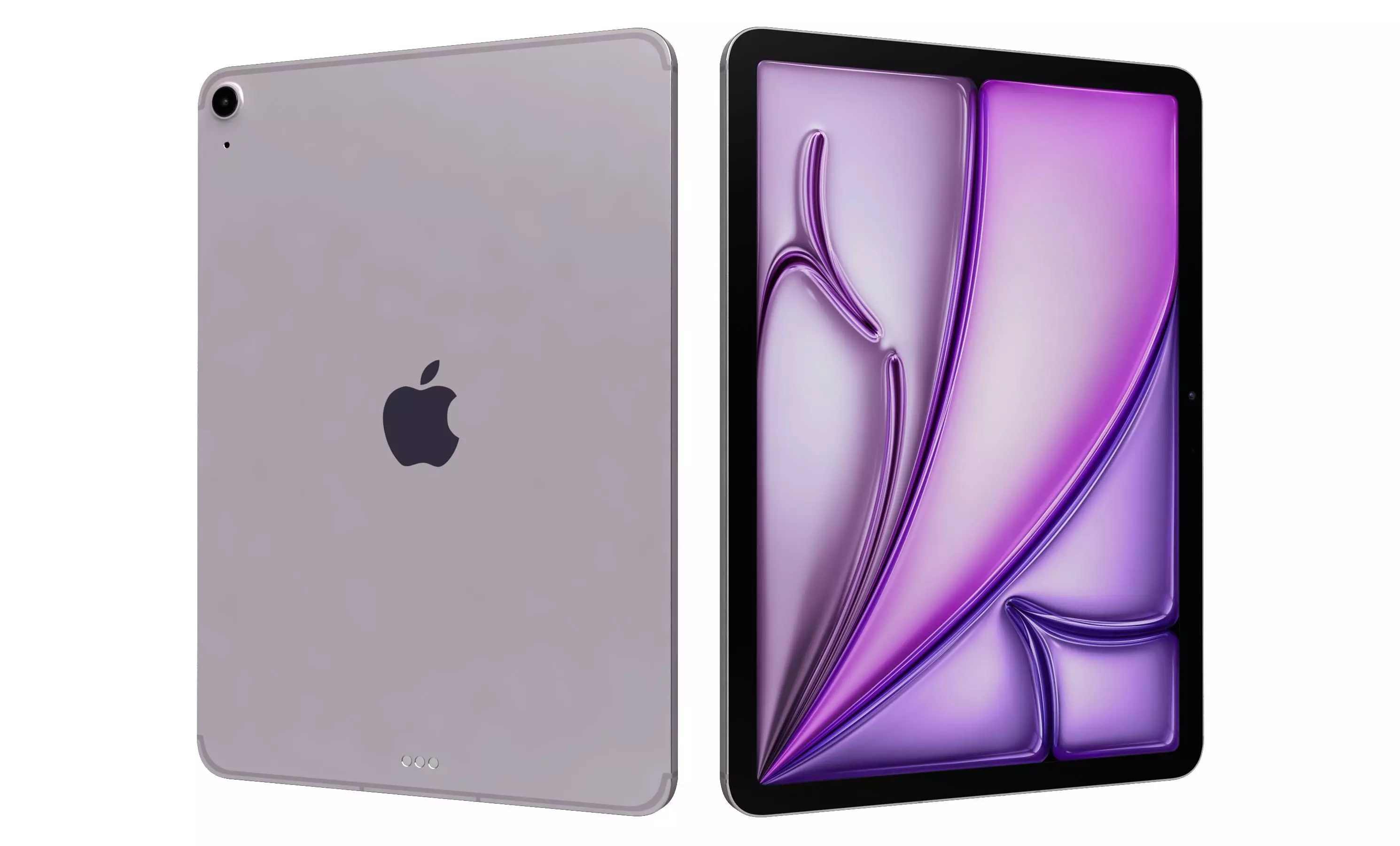 Apple iPad Air 11 2025 Purple HIGH Poly 3D model_24