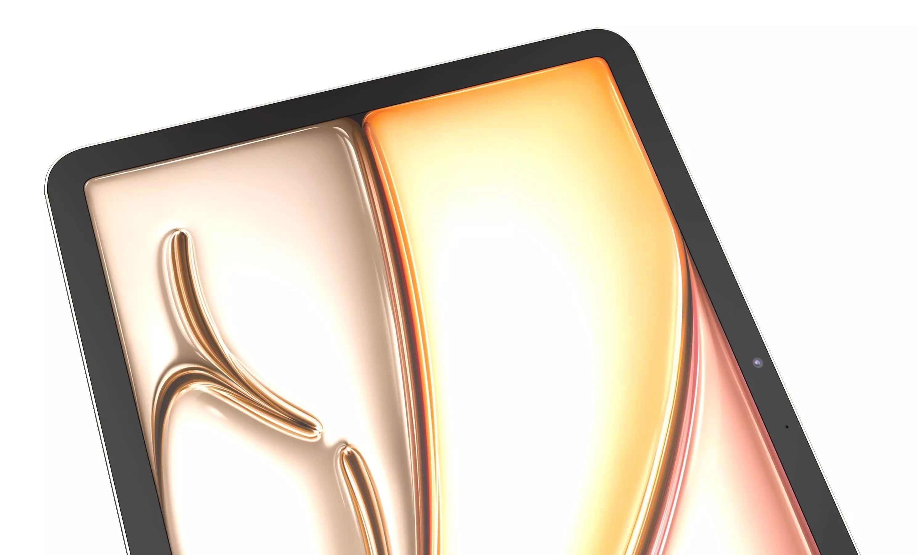 Apple iPad Air 11 2025 Starlight High poly 3D model_8