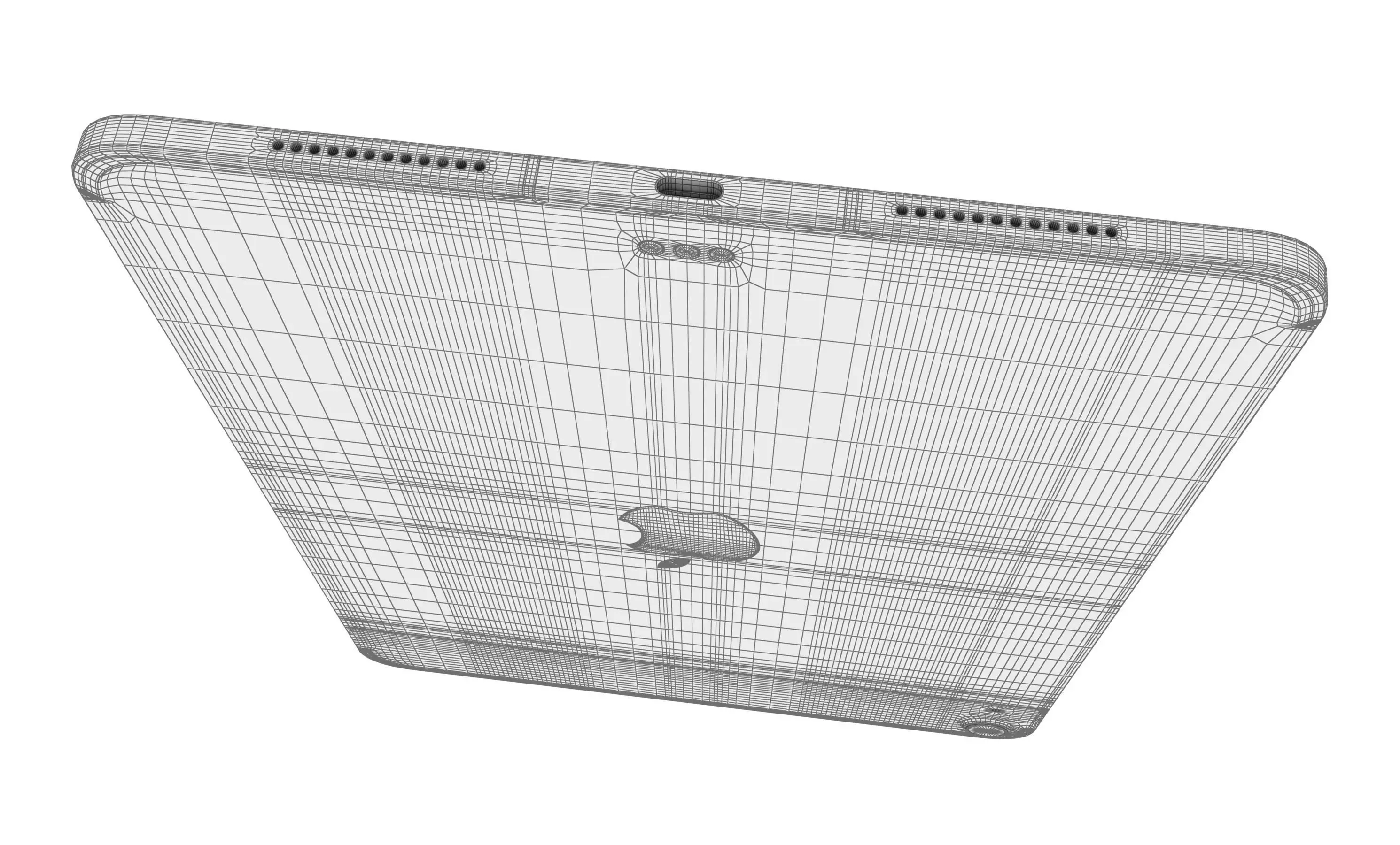 Apple iPad Air 11 2025 Starlight High poly 3D model_16