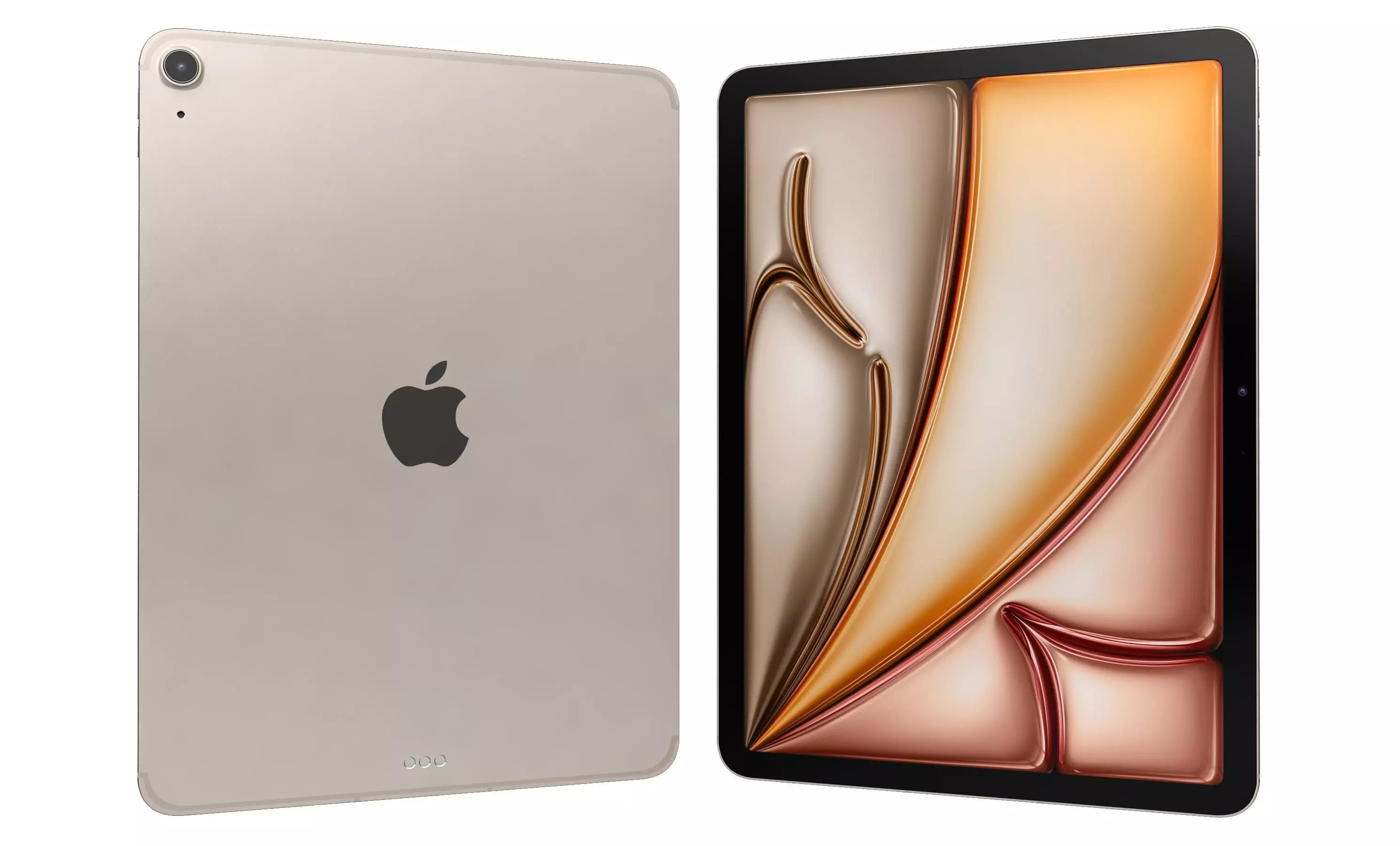 Apple iPad Air 11 2025 Starlight High poly 3D model_0