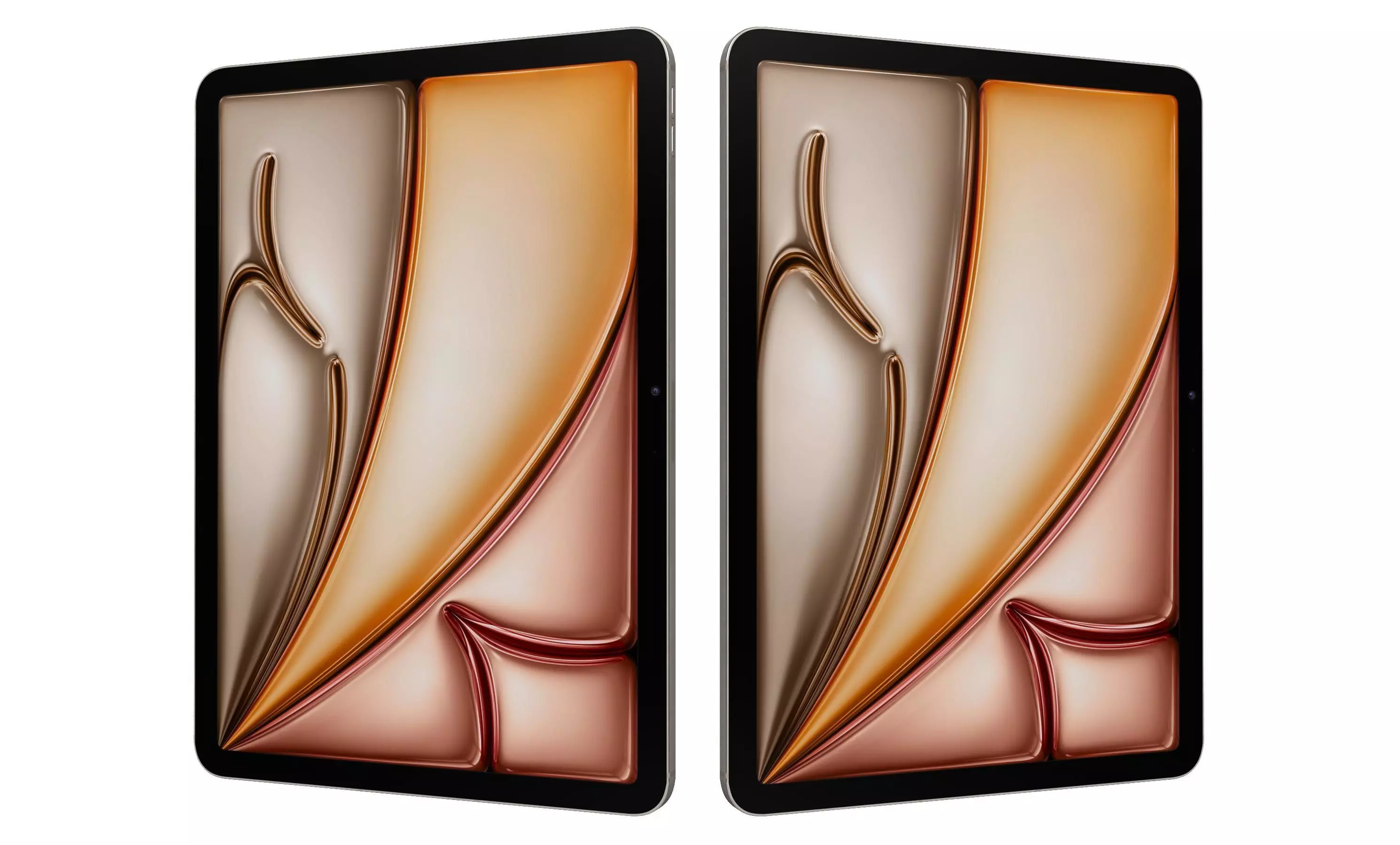 Apple iPad Air 11 2025 Starlight High poly 3D model_21