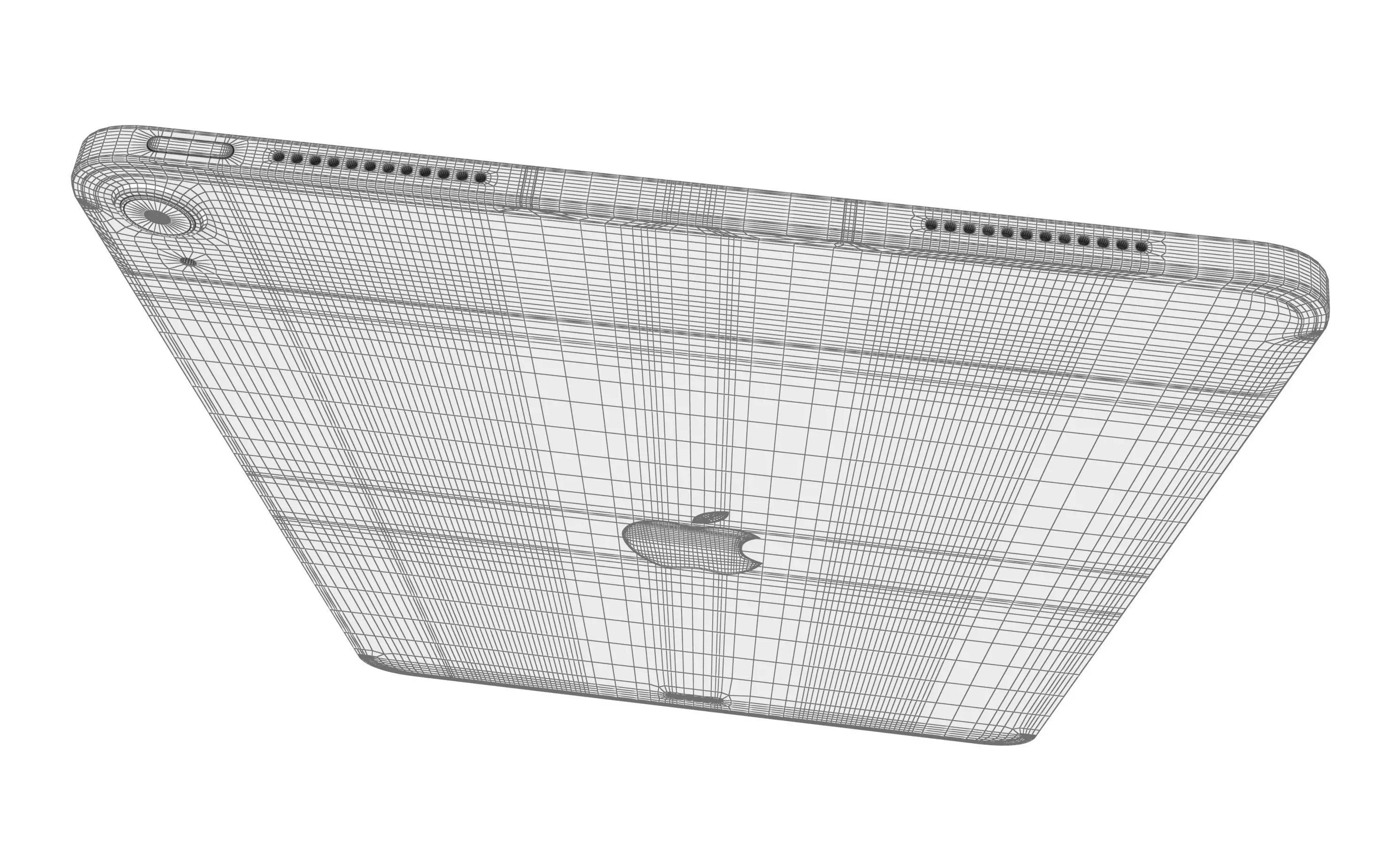 Apple iPad Air 11 2025 Starlight High poly 3D model_14