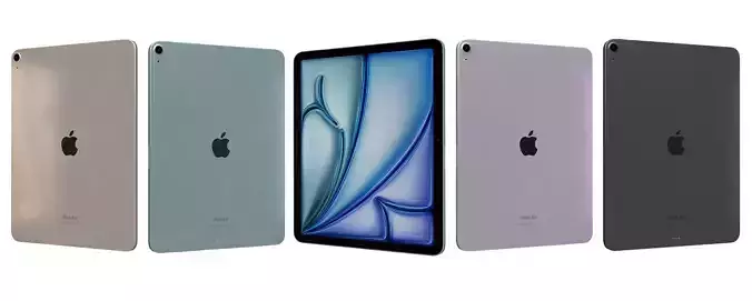 Apple iPad Air 13 2024 All Colors HigH pOLY