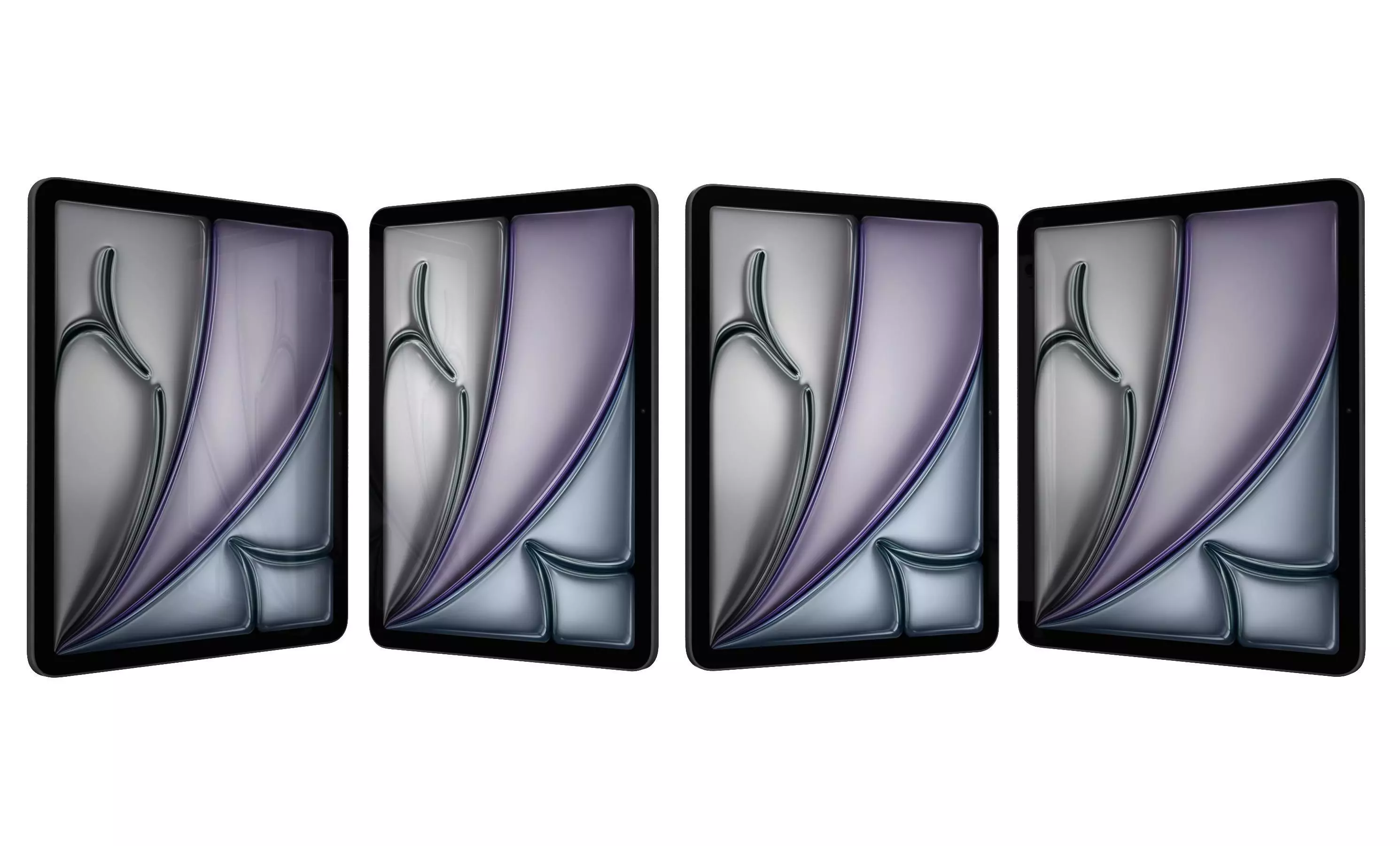 Apple iPad Air 13 2024 Black High Poly 3D model_10