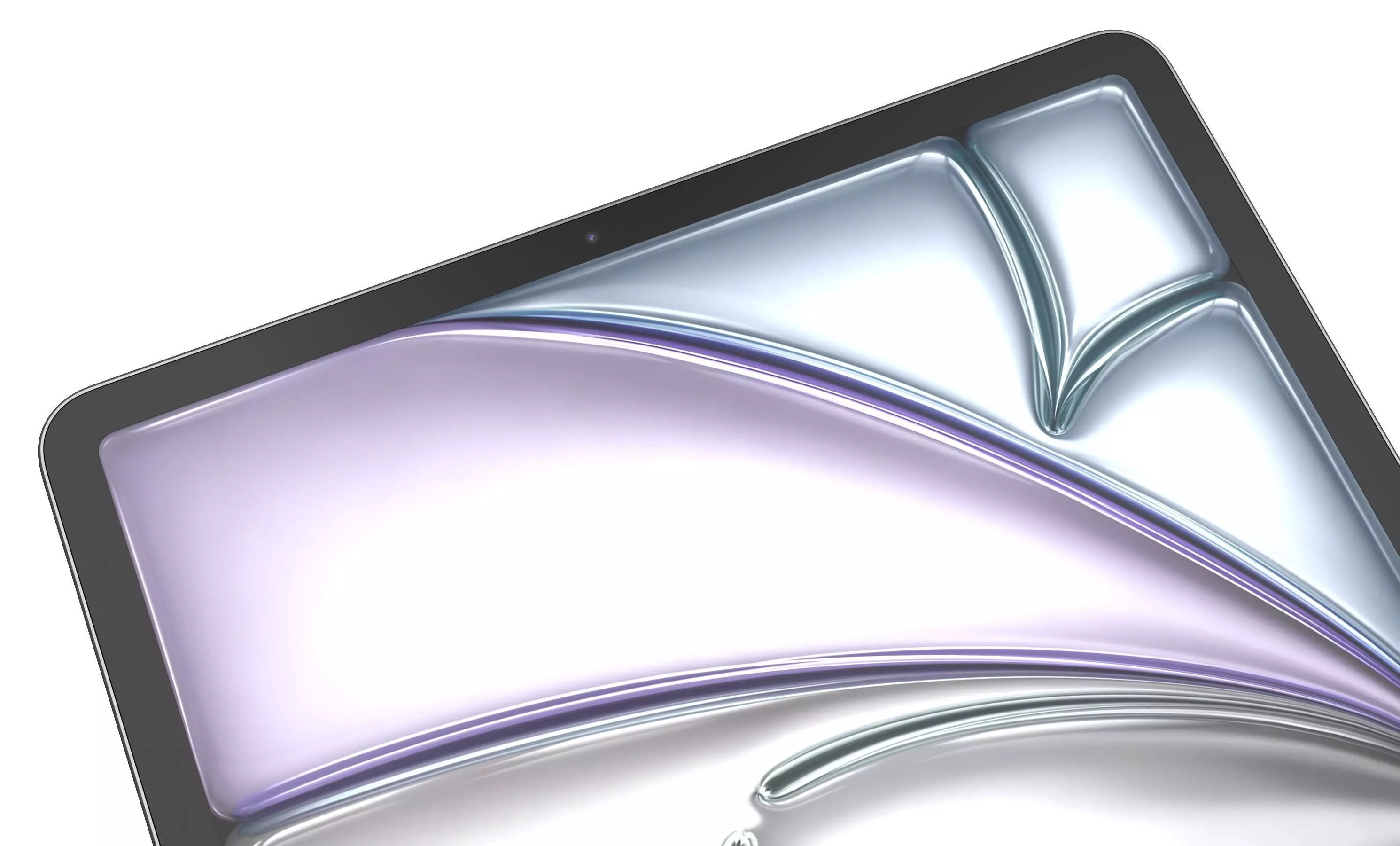 Apple iPad Air 13 2024 Black High Poly 3D model_8