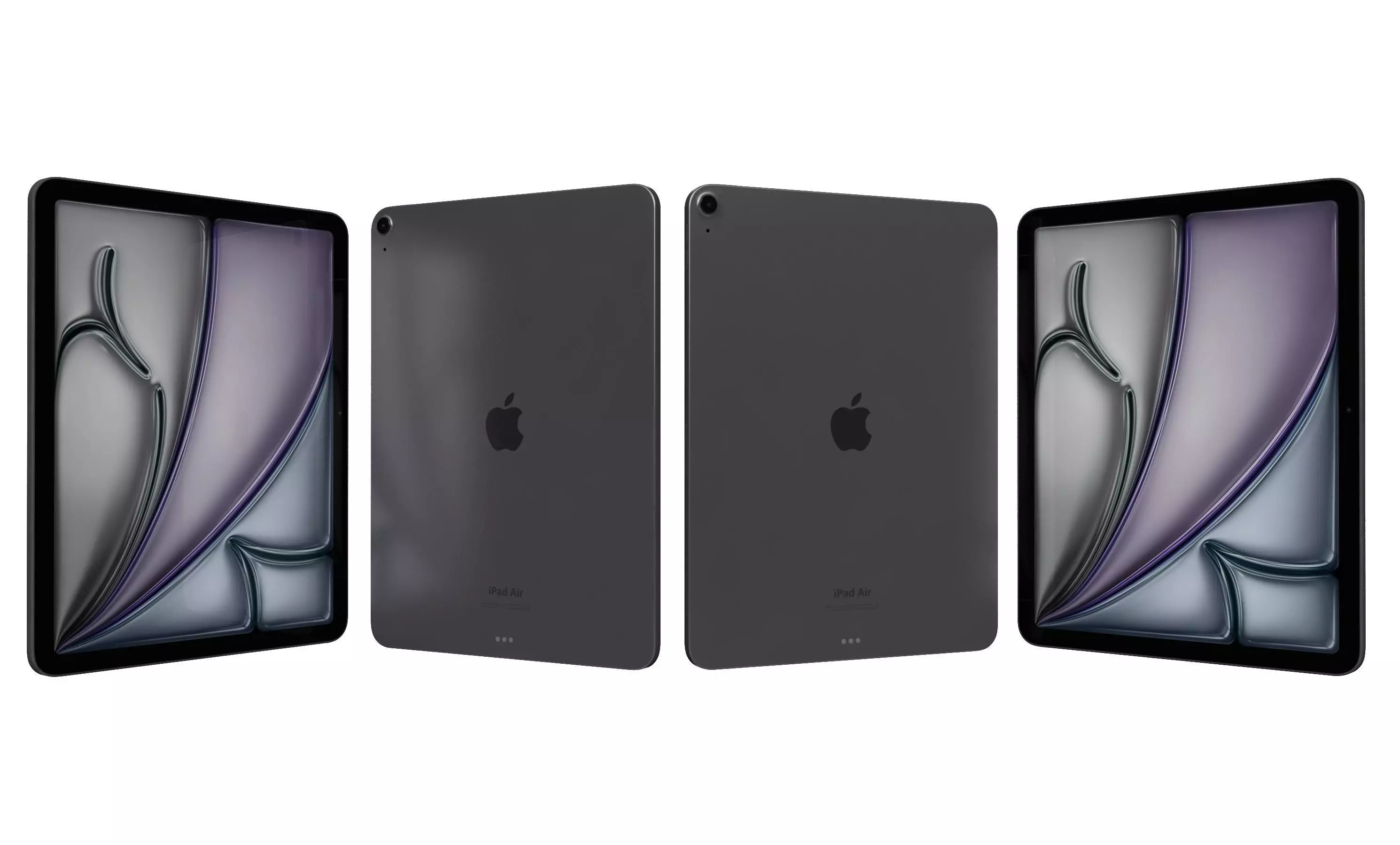 Apple iPad Air 13 2024 Black High Poly 3D model_21