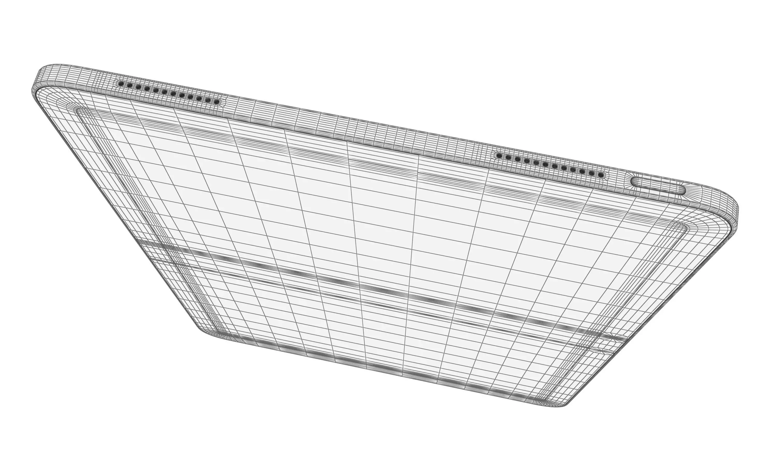 Apple iPad Air 13 2024 Black High Poly 3D model_13